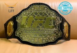 UFC Ultimate Fighting Championship Dual Plate Title Replica Belt Adult Size 2MM Brass