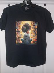 Youth Fohawk Bookworm Graphic Print T-Shirt