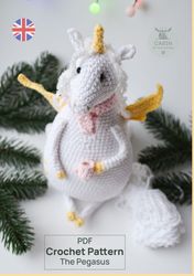 pegasus (unicorn with wings) crochet amigurumi pattern pdf