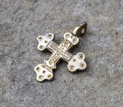 Rustic brass cross necklace pendant,Vintage Brass Cross jewellery,Die Struck Brass Cross Pendant,Cross Drop,ukrainian