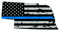 Distressed Thin Blue Line Nebraska State Shaped Subdued US Flag Sticker Self Adhesive Vinyl police - C3861.png
