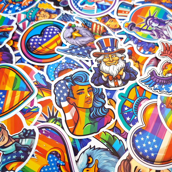 Rainbow-Independence-Day-Stickers-Cool-American-Statue-Stickers-LGBTQ-Pride-Month-Gay-and-Lesbian-Stickers-5.png