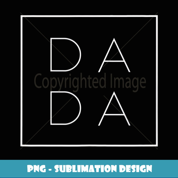 Father's Day For New Dad, Him, Papa, Grandpa - Funny Dada Tank Top - PNG Transparent Digital Download File for Sublimation