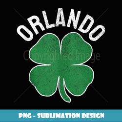 Orlando Shamrock St. Patrick's Day Irish Saint Paddy's Gift Tank Top - High-Resolution PNG Sublimation File