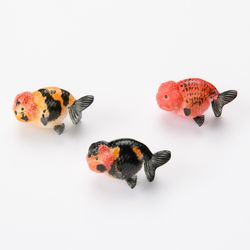 4 CM - Ranchu Goldfish Figure - Opal Collection - Resin Figure - Collectibles & Decor 1