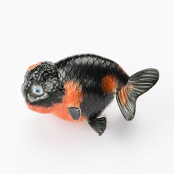 45 CM - Ranchu Goldfish Figure - Opal Collection - Resin Figure - Collectibles & Decor