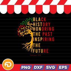 Black History Honoring The Past Inspiring The Future SVG, PNG, EPS, DXF Digital Download