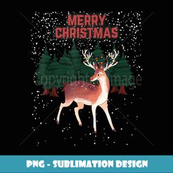 Merry Christmas Reindeer Rudolph Tangled Christmas Lights - Special Edition Sublimation PNG File