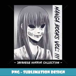 Japanese Horror Two Faces Yurei Bakemono Obake - Unique Sublimation PNG Download