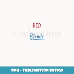 Red White & Blonde Independence Day Tank Top - Modern Sublimation PNG File