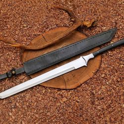 Steel Craft 31 Inch Carbon Steel Machete Sword Excellence with Battle-Ready Design and Premium Sheath
