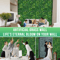 Artificial Boxwood Hedge Wall Panel Lush Green Wall Decor For Indoor Outdoor Vertical Garden Even 4