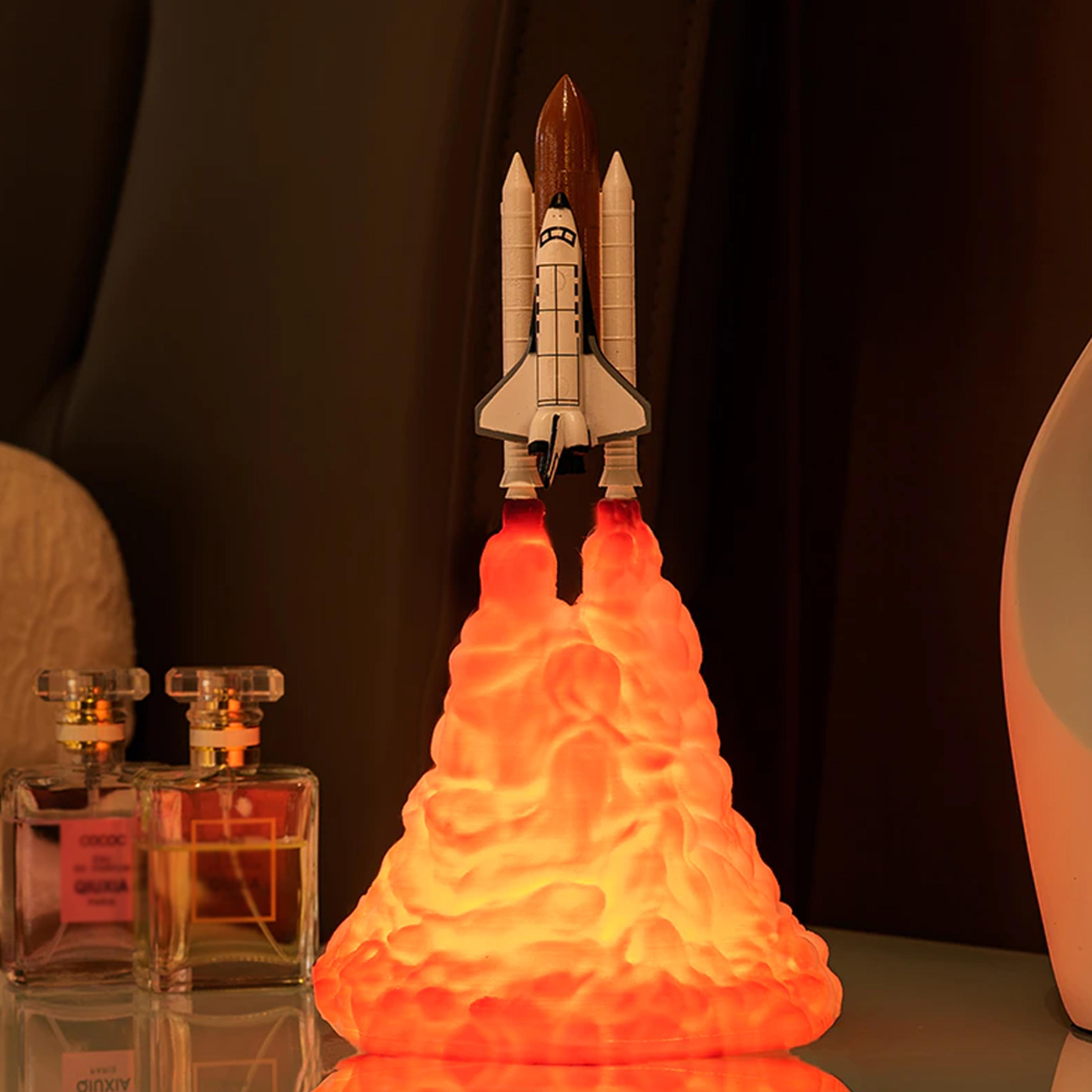 3d space shuttle lamp light for night décor