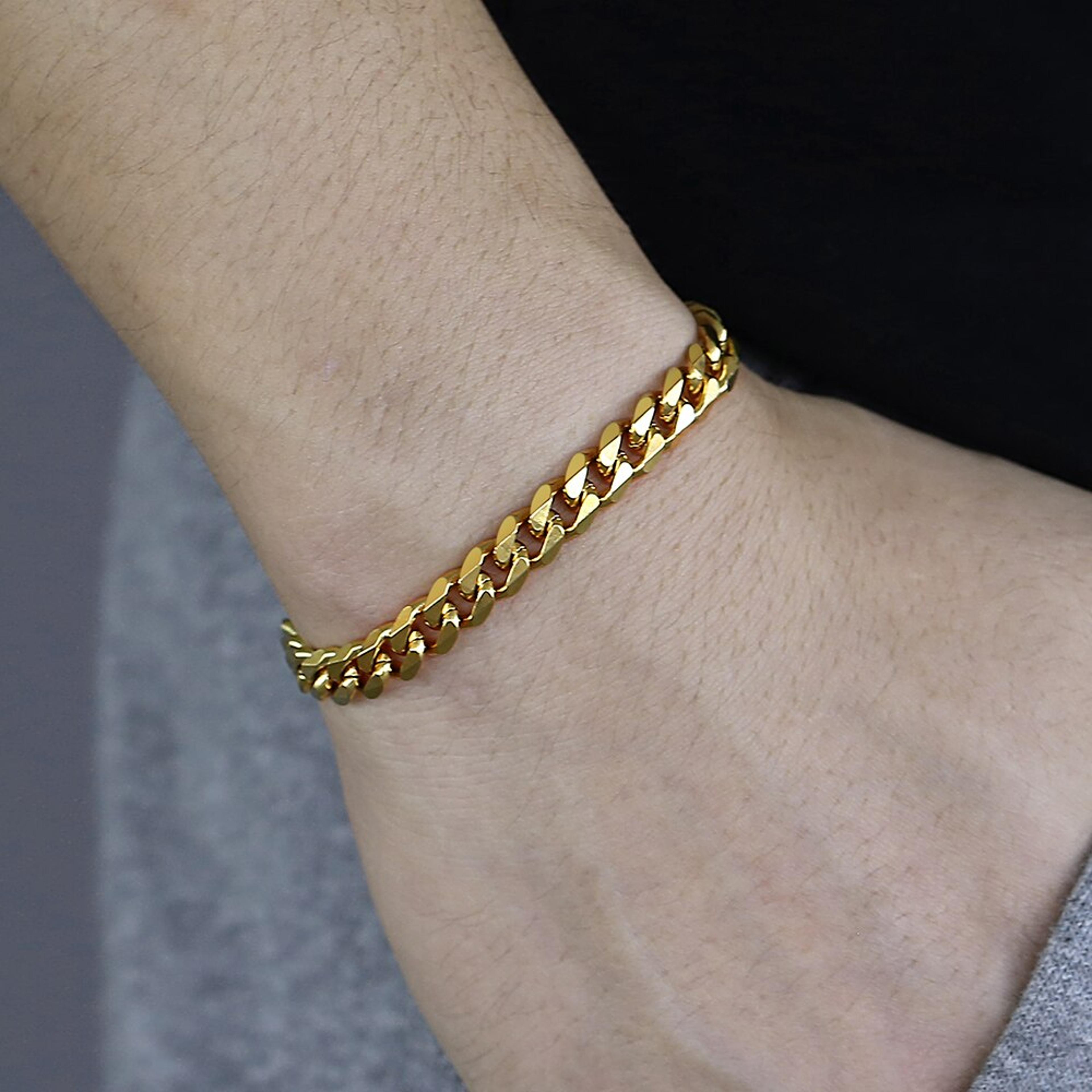 cuban link chain bracelet for men
