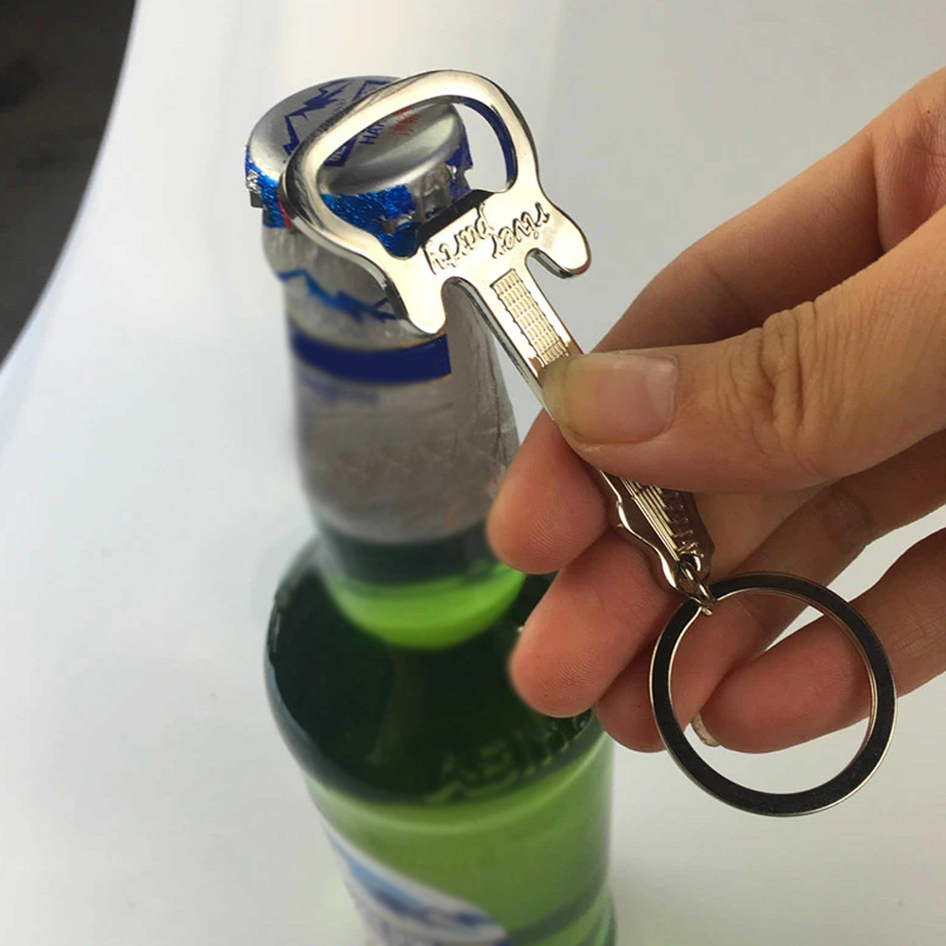 guitar bottle opener keychain