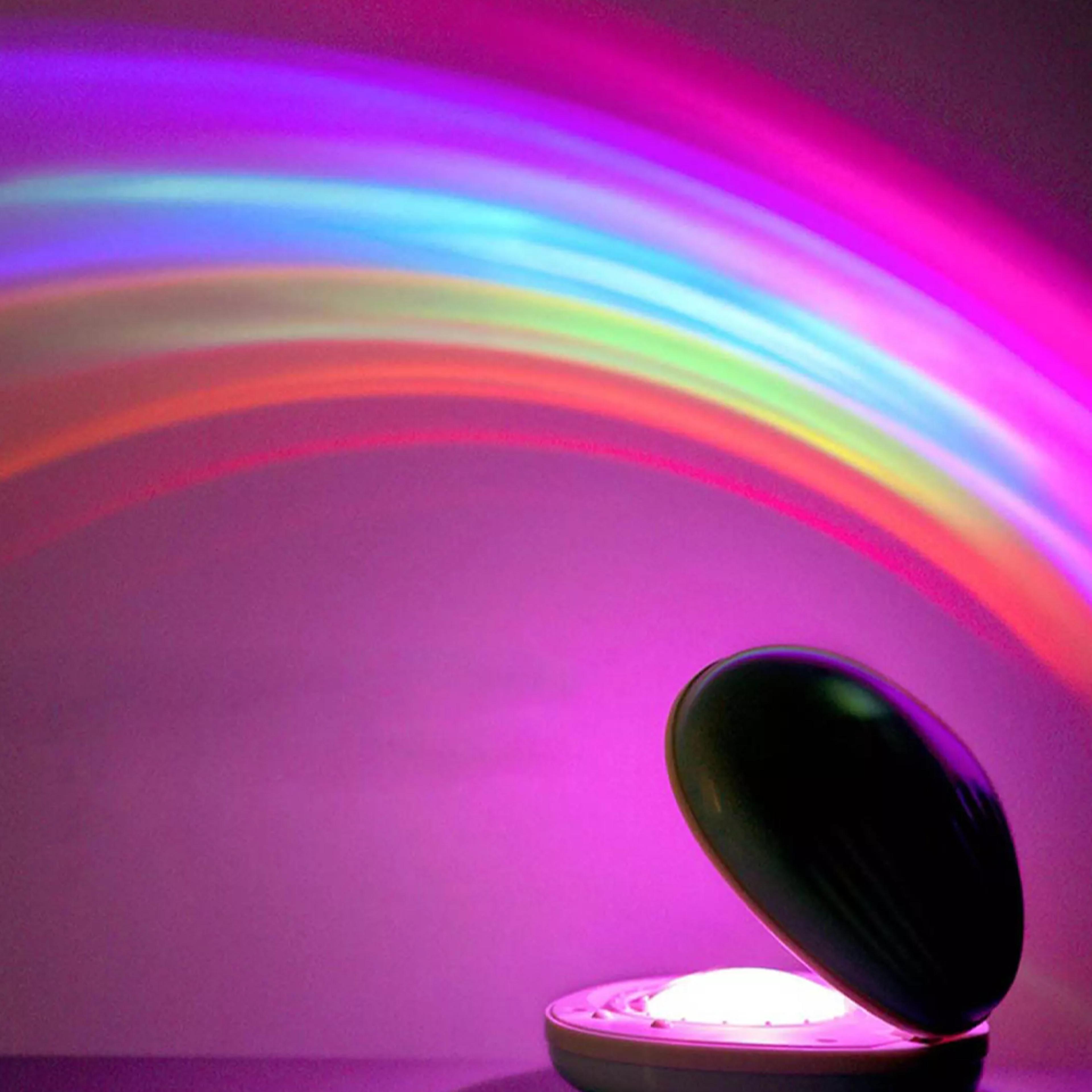 magical rainbow projector lamp & night light