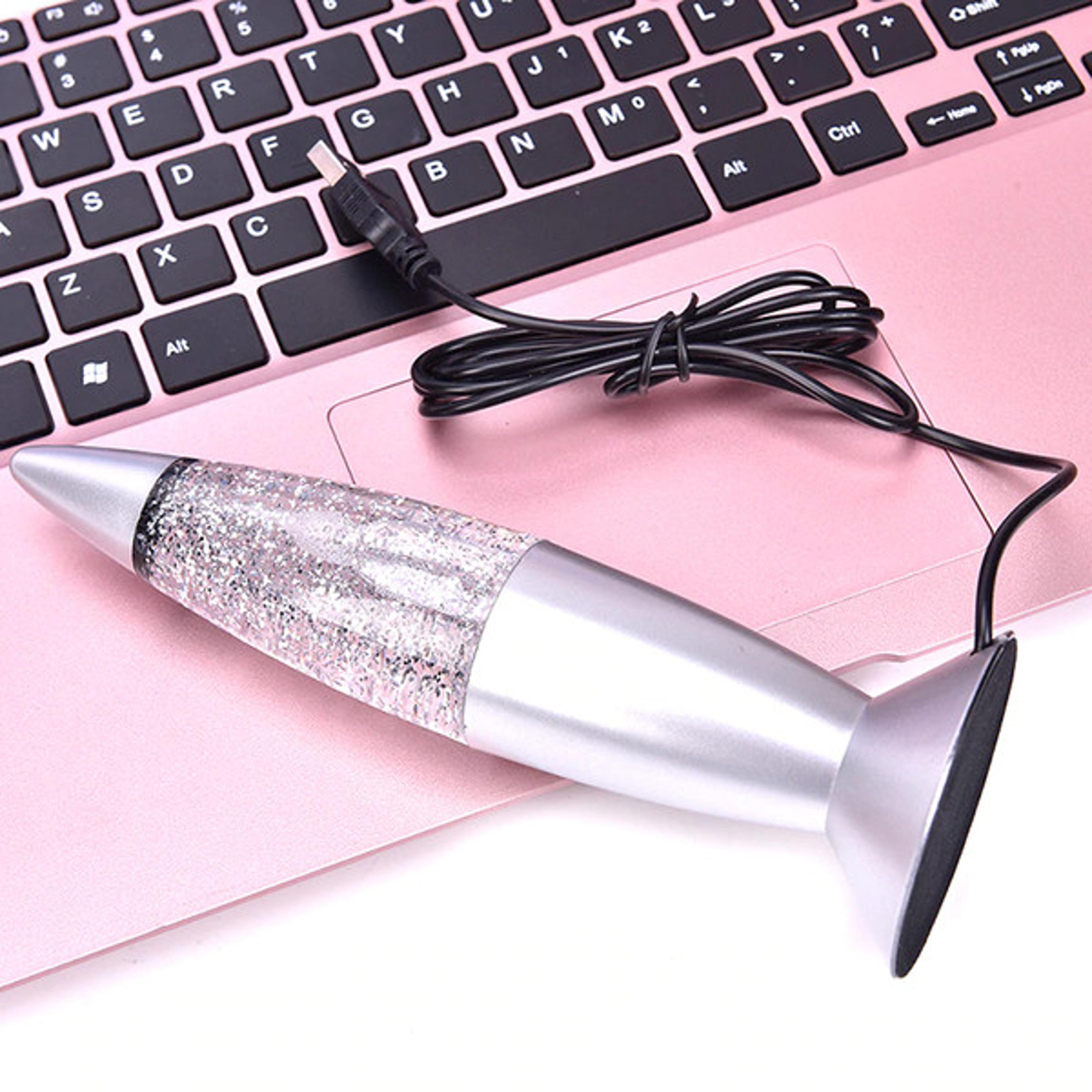 Silver Glitter Lava Lamp 5