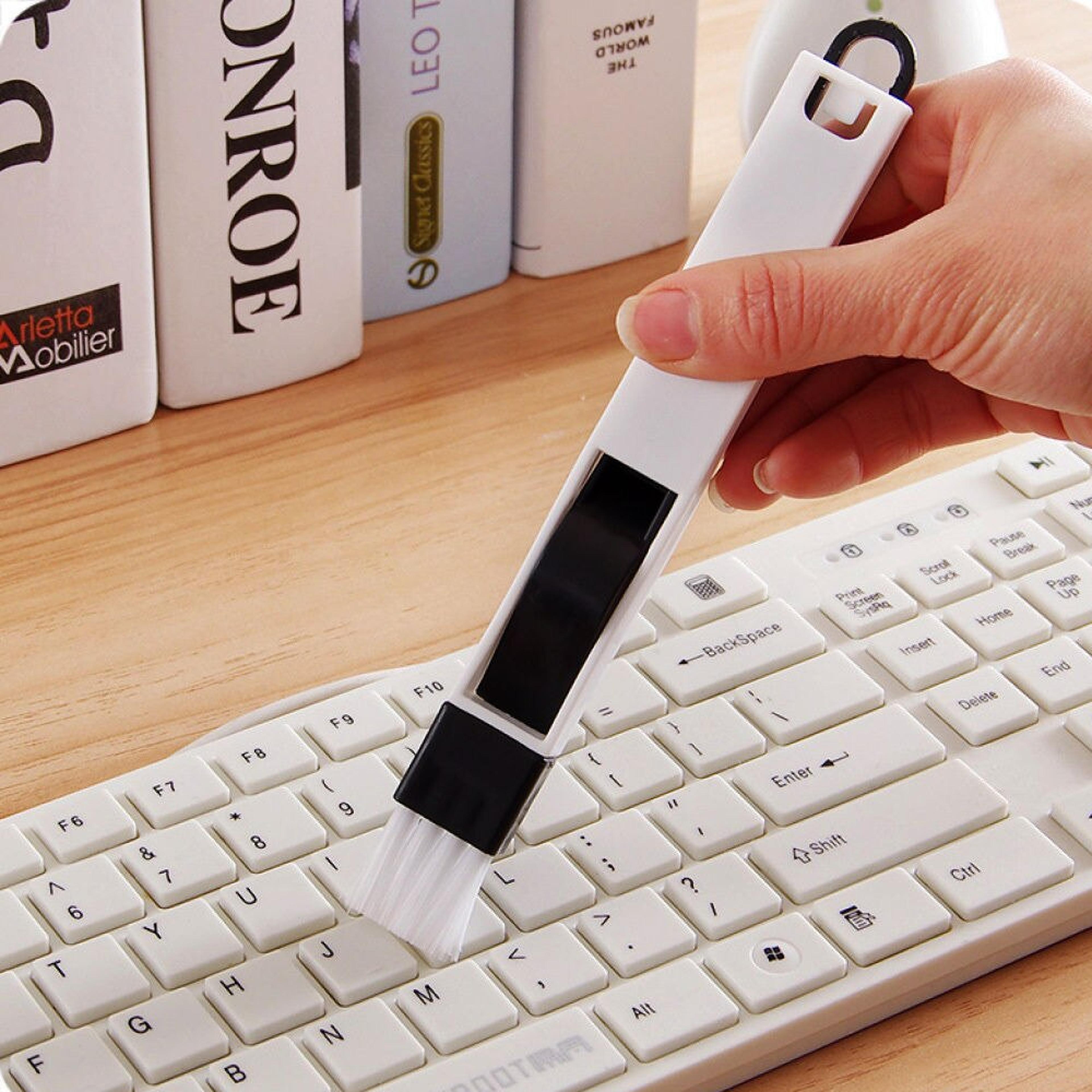door keyboard cleaning brush with dust spatula