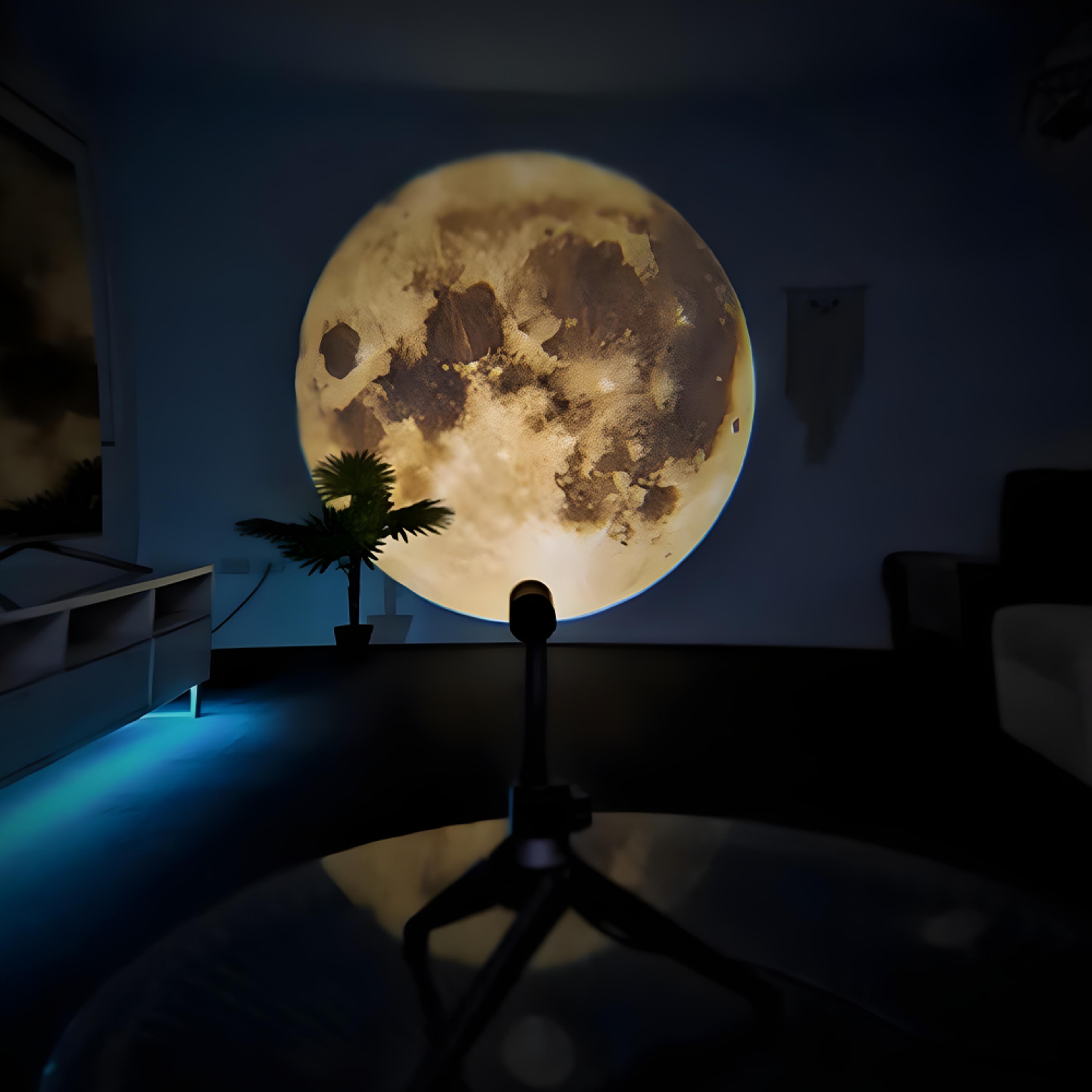 moon earth projection led lamp