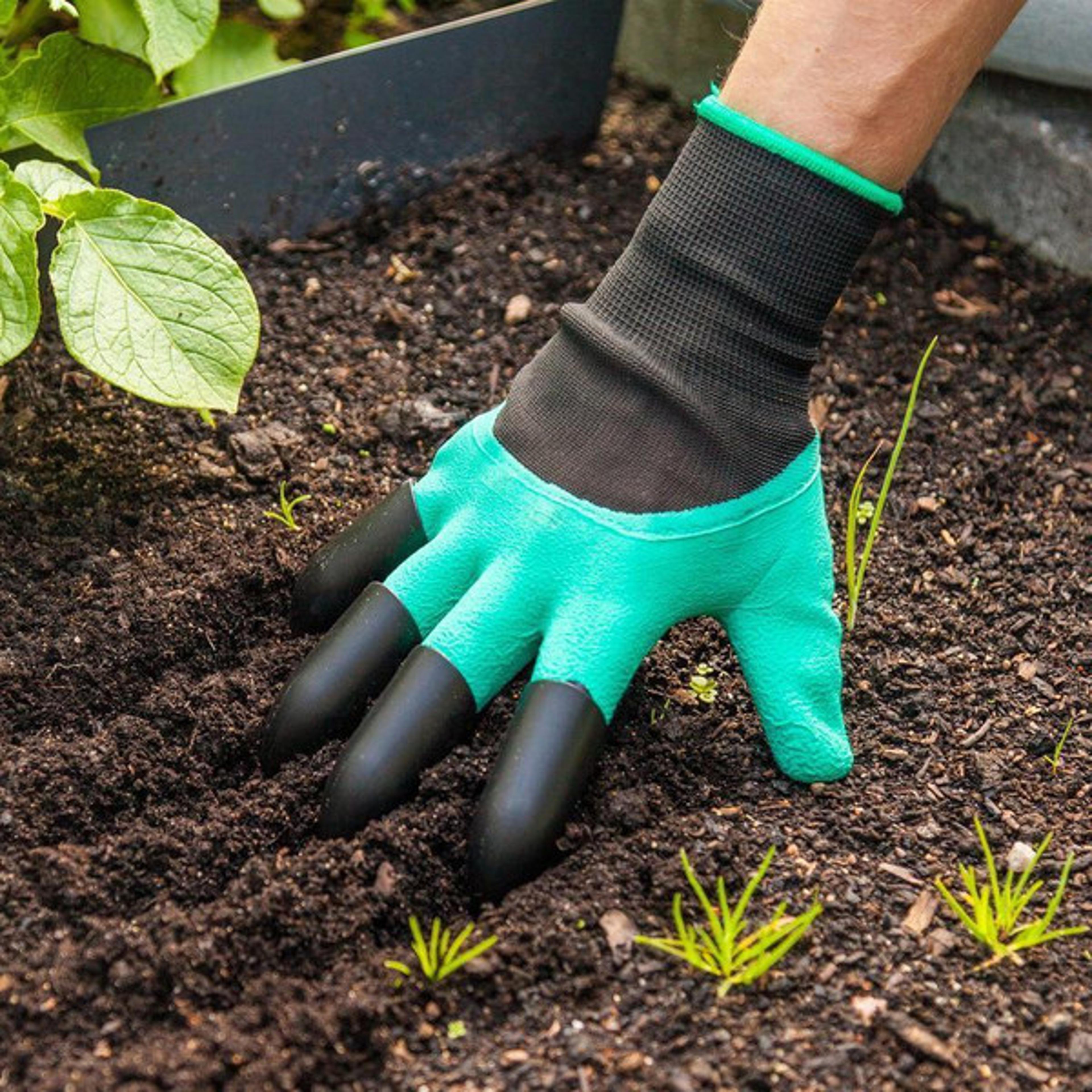 durable claws garden gloves, puncture-proof rubber-latex, waterproof & breathable design