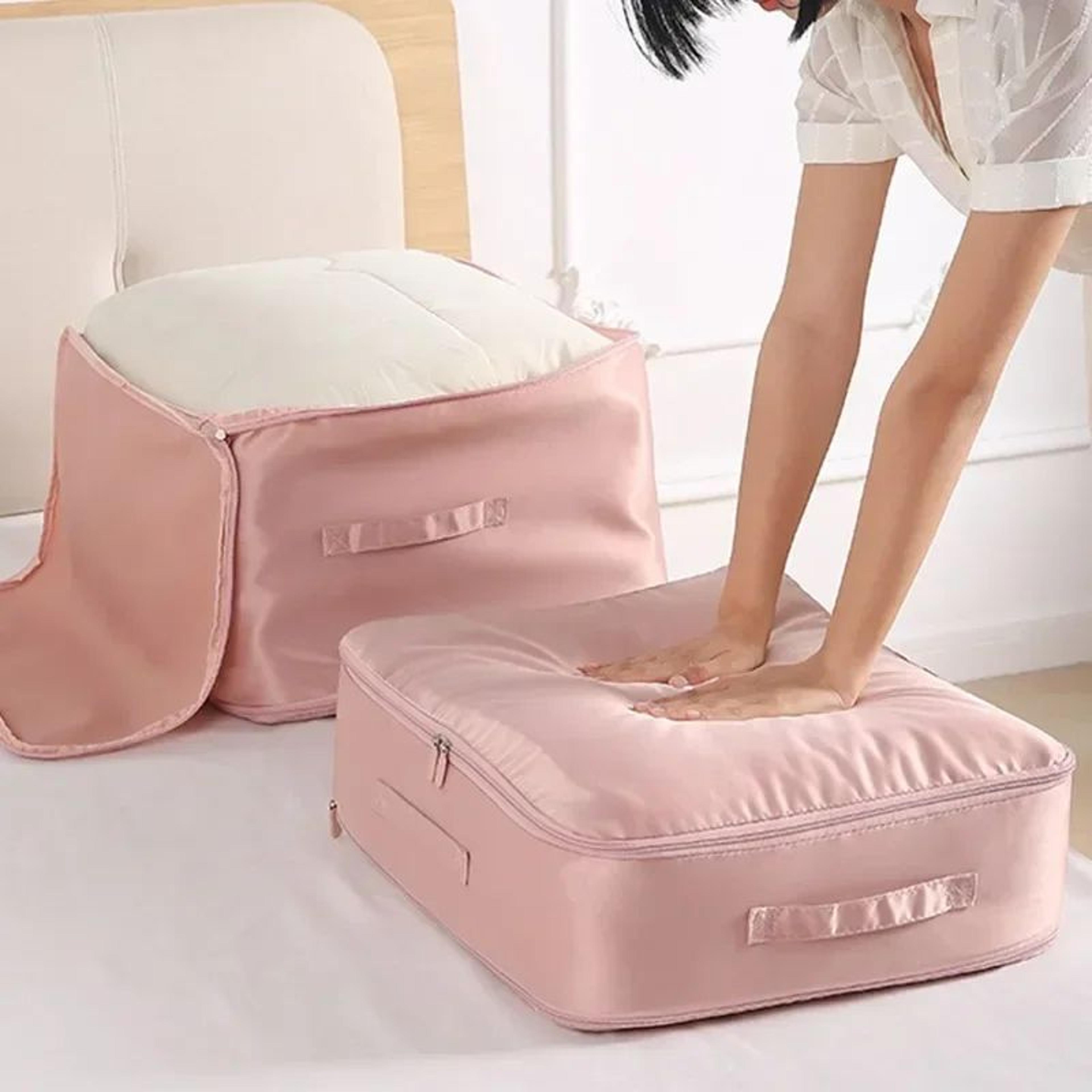 premium compression duvet storage bags, ultimate closet cabinet organizer & bedside compression organizer