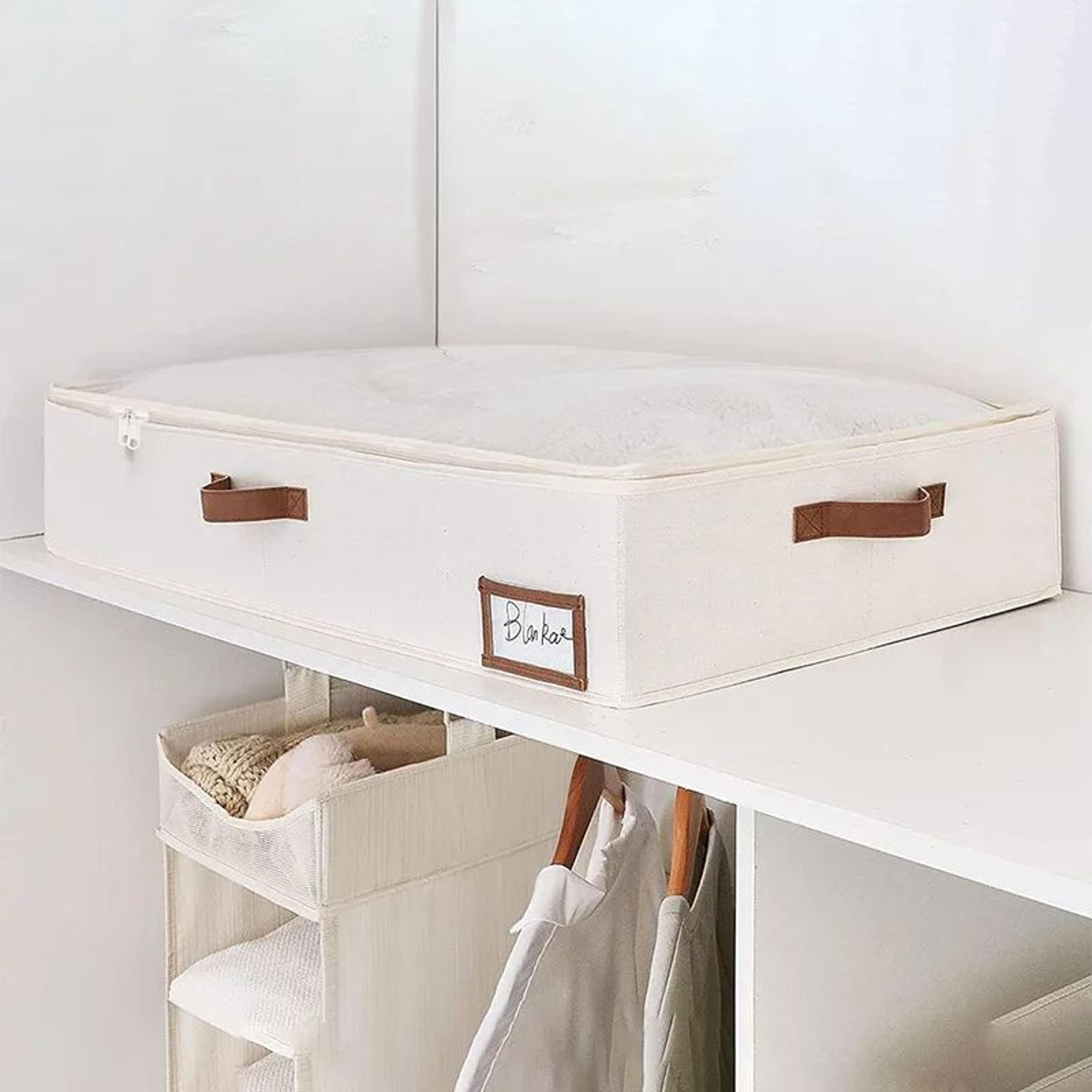 Foldable Underbed Bags Breathable Zippered Organizer For Blankets Clothes  Comforters 2