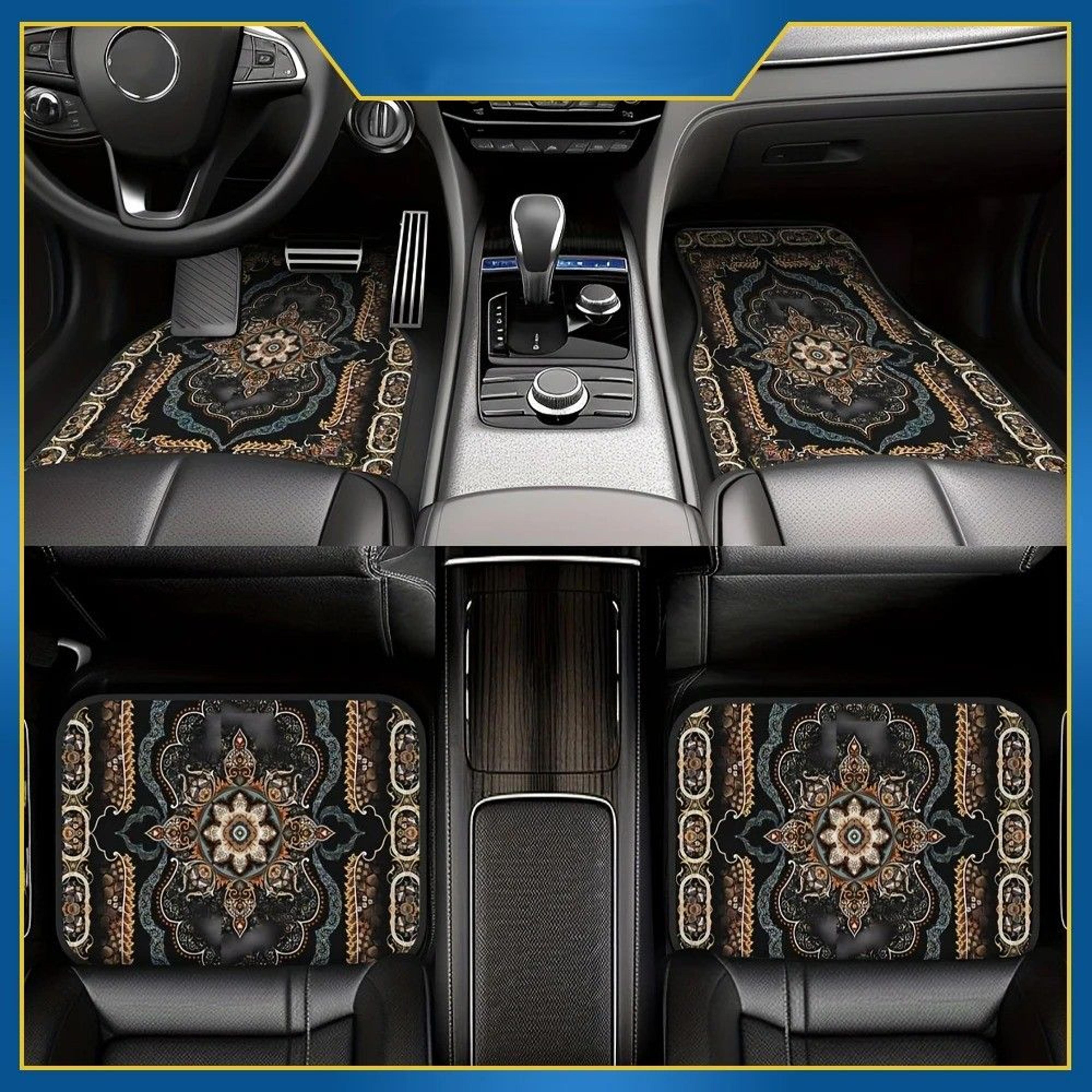 4pcs non-slip car floor mats - universal, easy to clean, wear-resistant carpet for cars & suvs