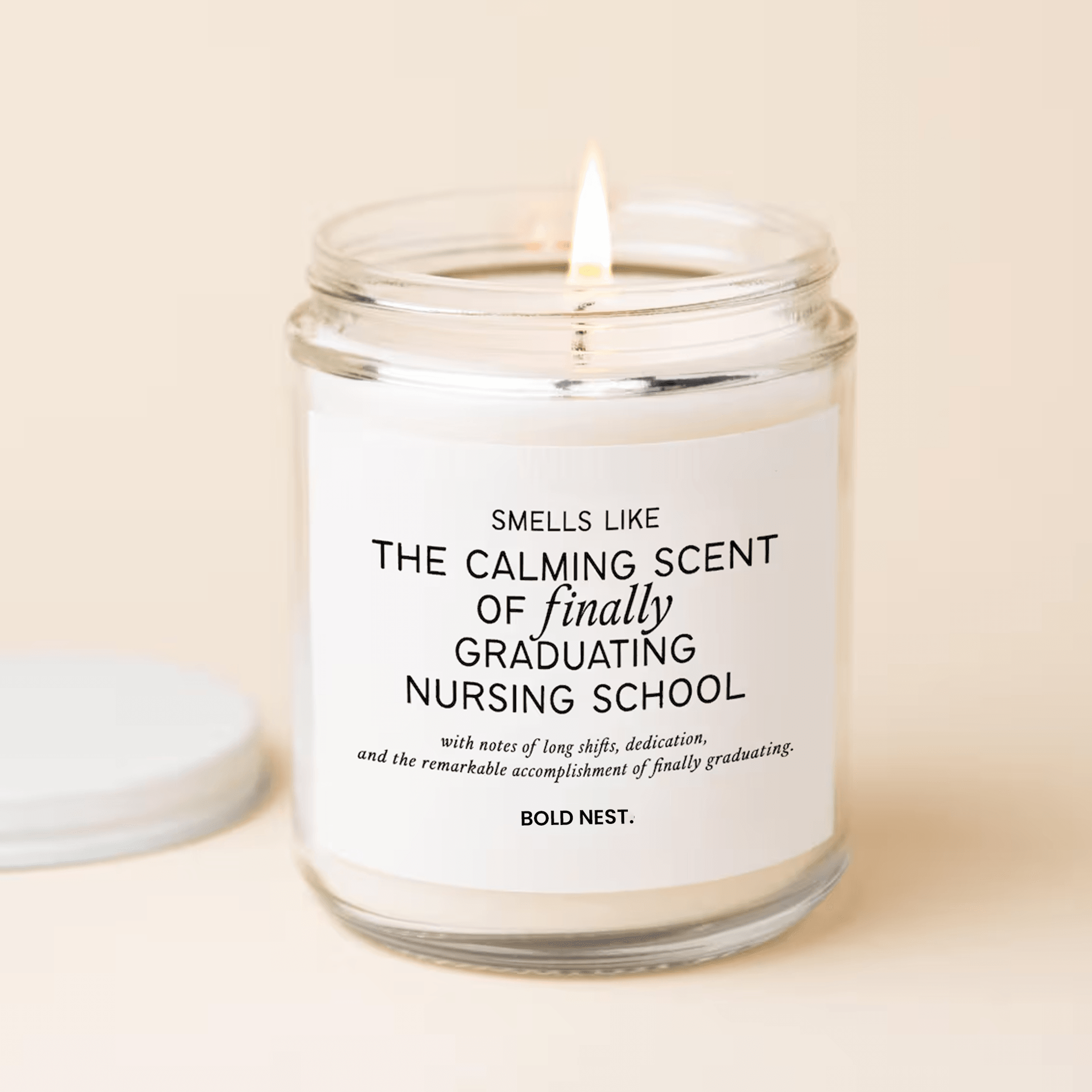 nurse graduation candle gift, funny gift for graduation party, nursing graduation, nurse practitioner, bsn graduation