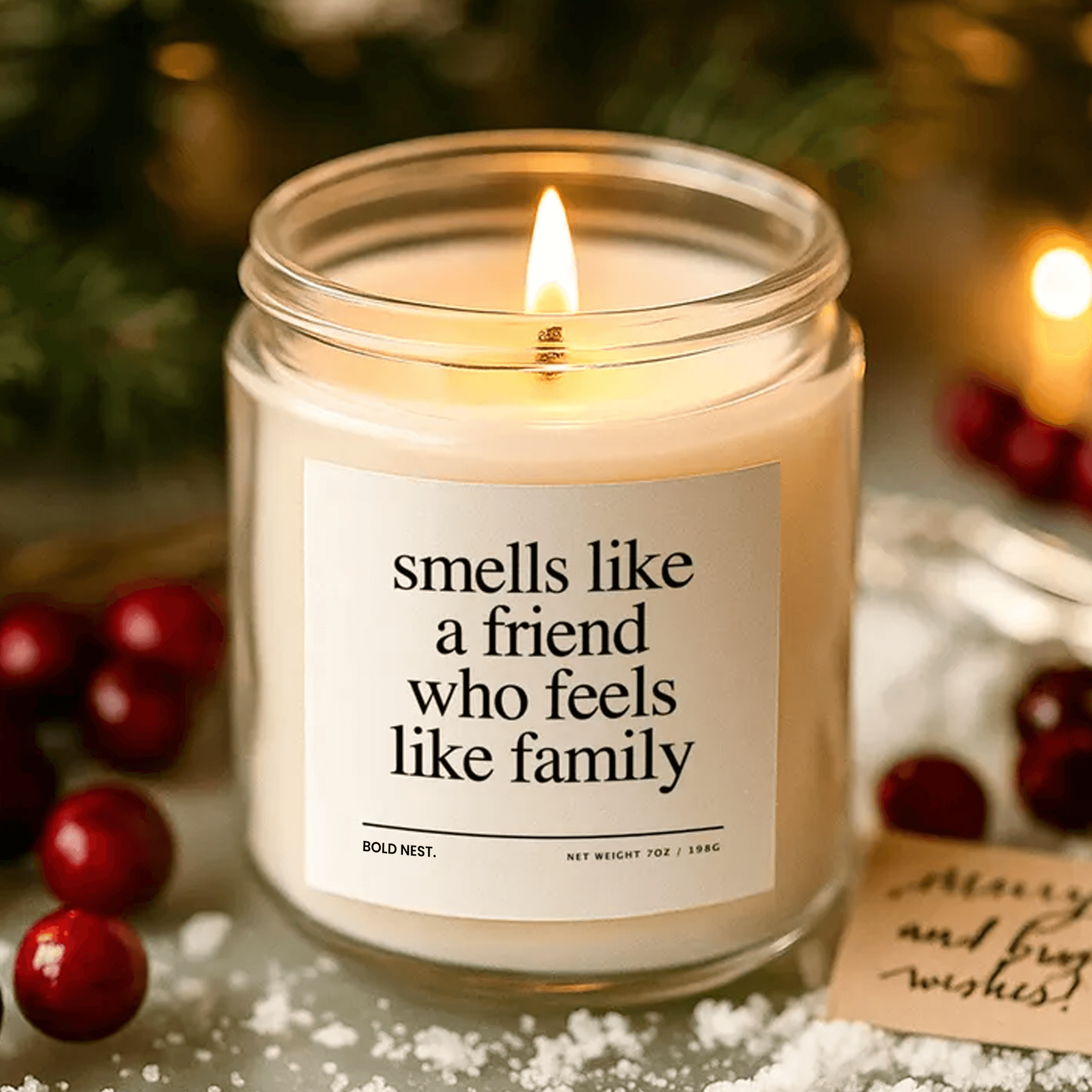 best friend gifts, to friend who feels like family candle, friend gift for her, birthday gift for friend, bestie friends
