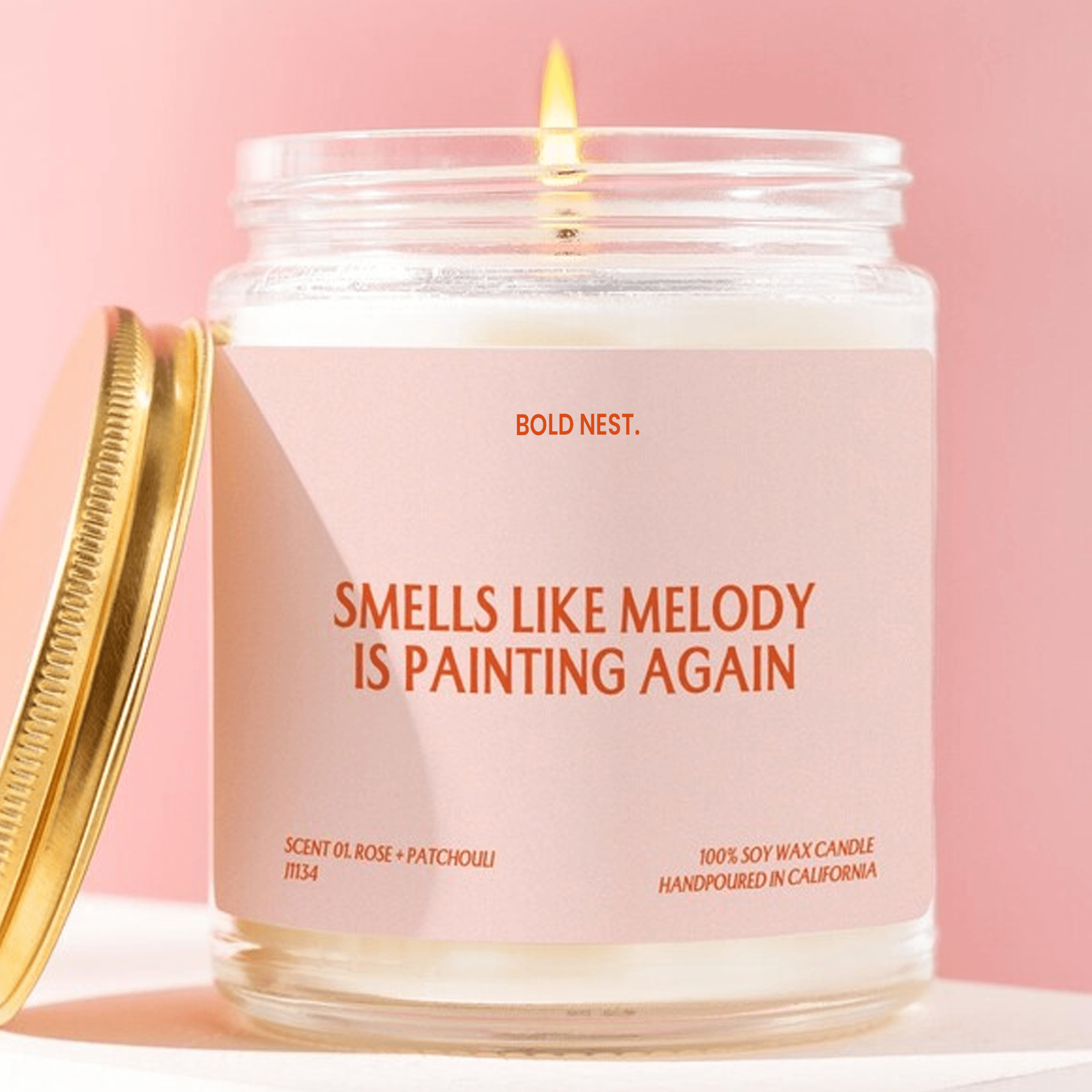 funny painting candle gift for artist personalized name candle creative hobby gift painter gift humor candle