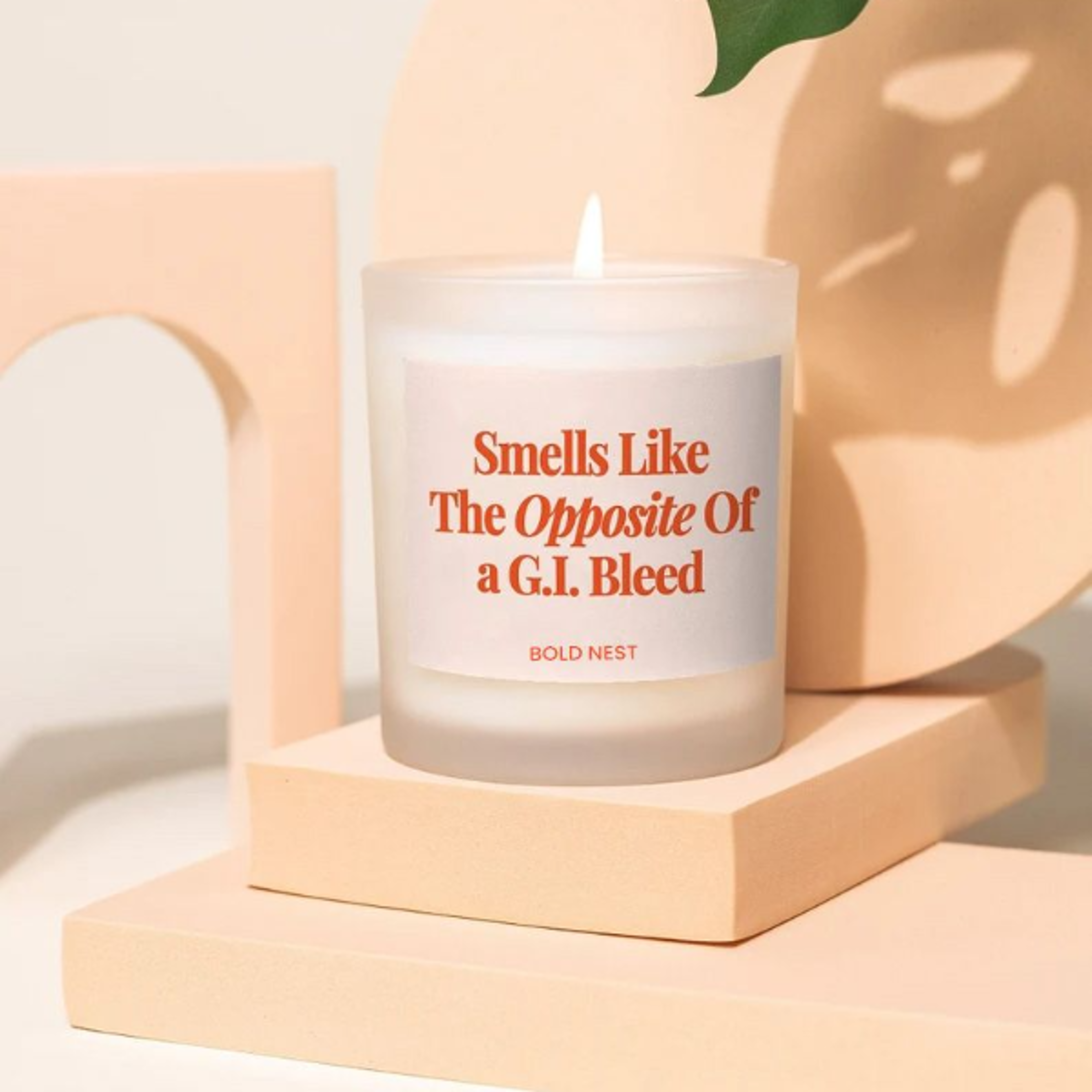 funny nurse candle gift – smells like opposite of gi bleed | icu nurse, rn humor graduation gift