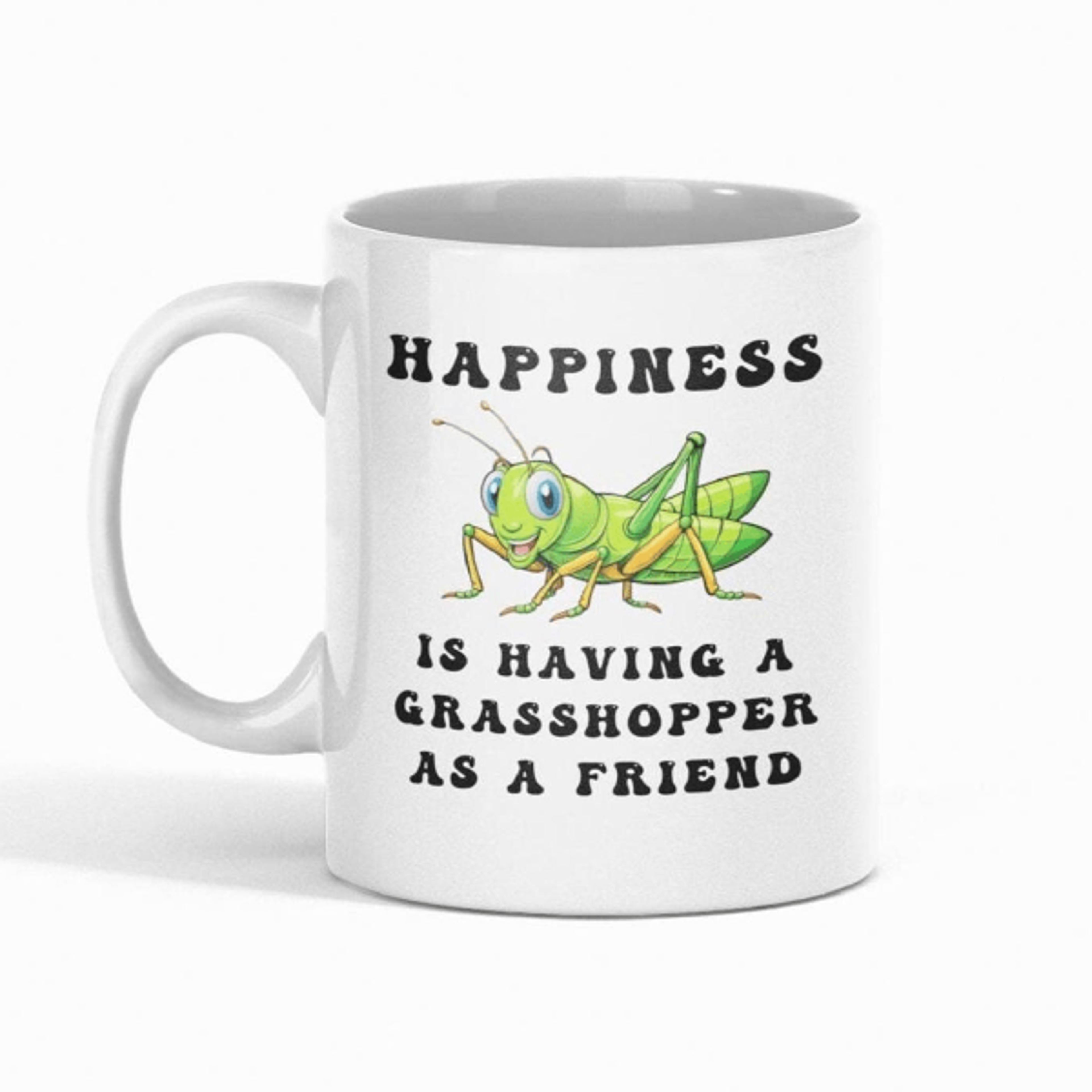 hello grasshopper mug insect coffee cup funny entomology gift bug lover ceramic mug