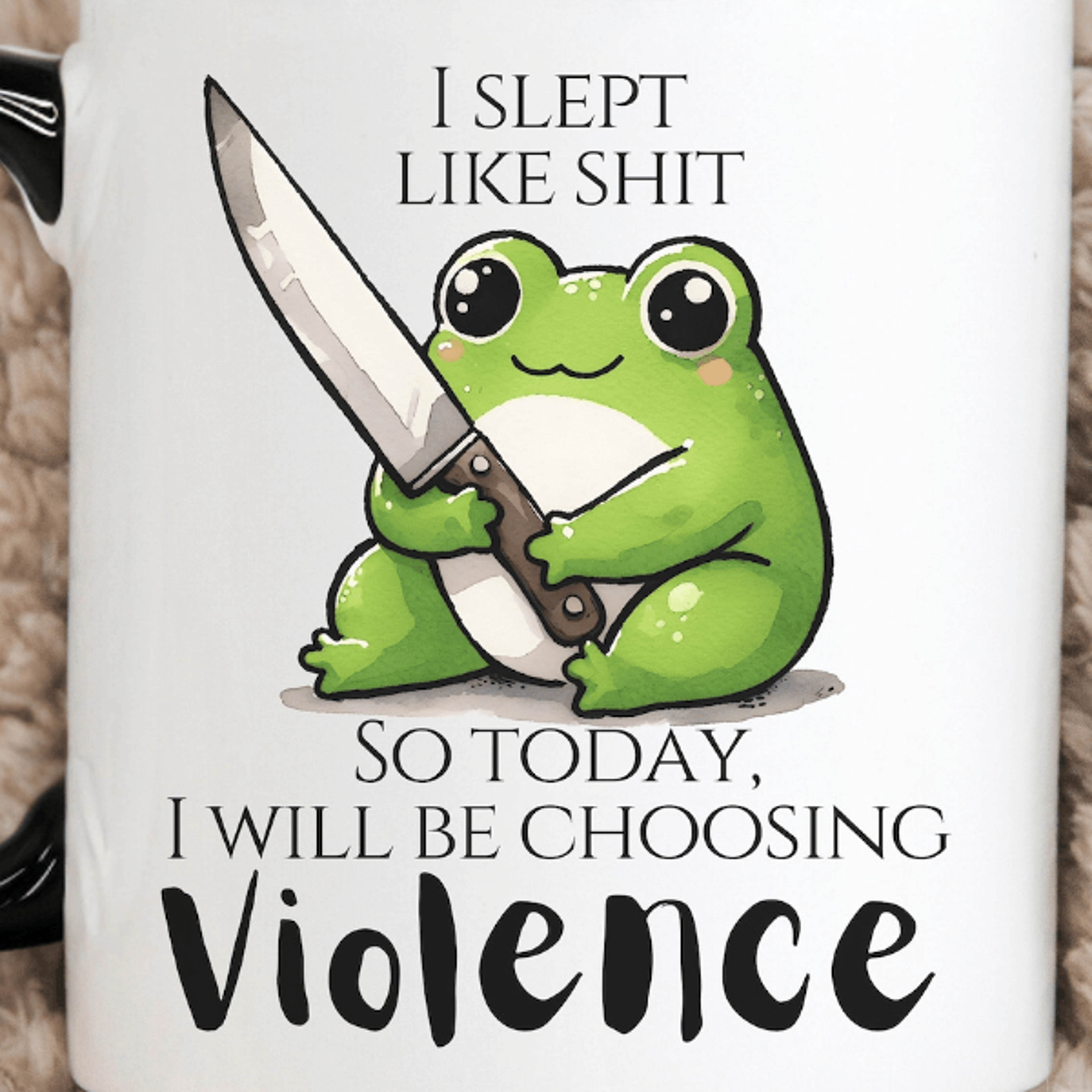 kawaii offensive funny frog mug – sarcastic humor coffee cup gift