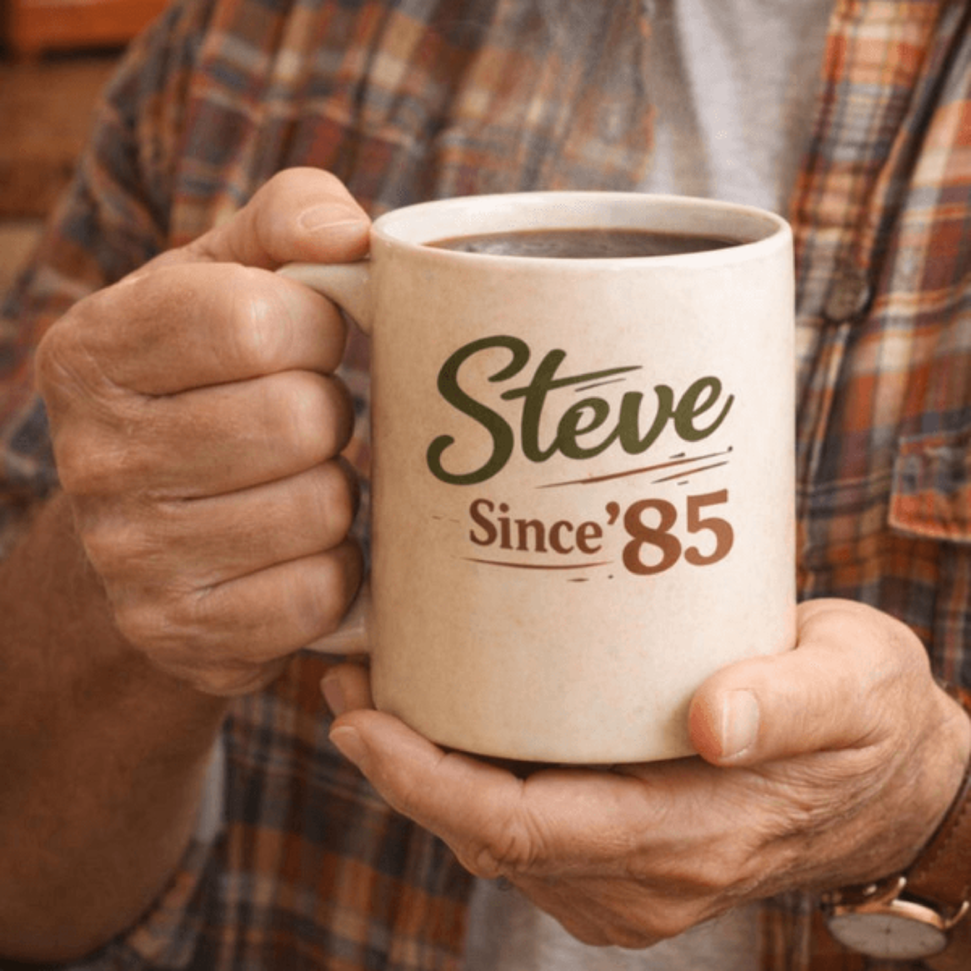personalized vintage birthday mug 15 oz mug, custom name since 1985 coffee mug, birthday gift for men
