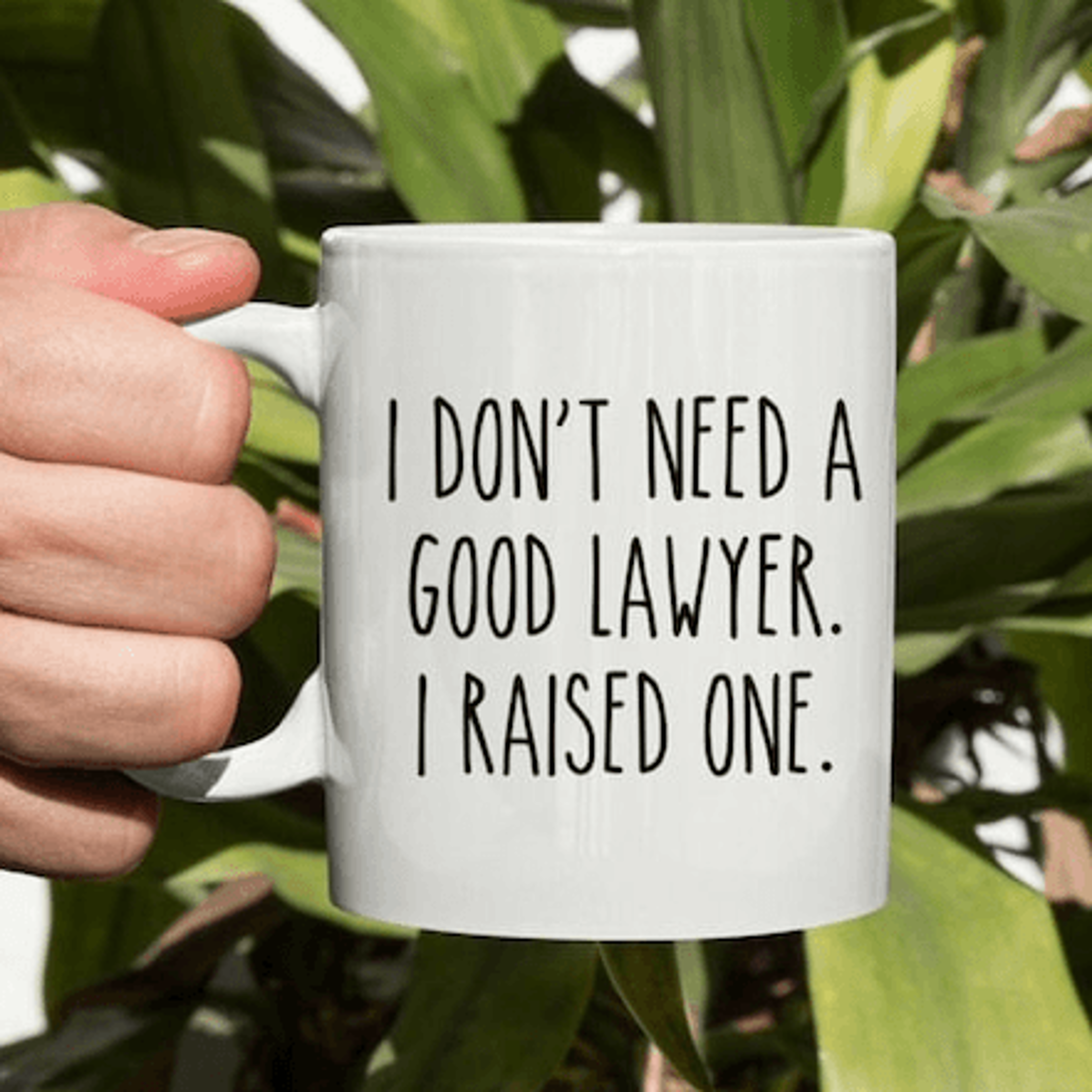 funny lawyer mom mug 15 oz mug, proud parent attorney coffee mug, raised a lawyer gift for parents