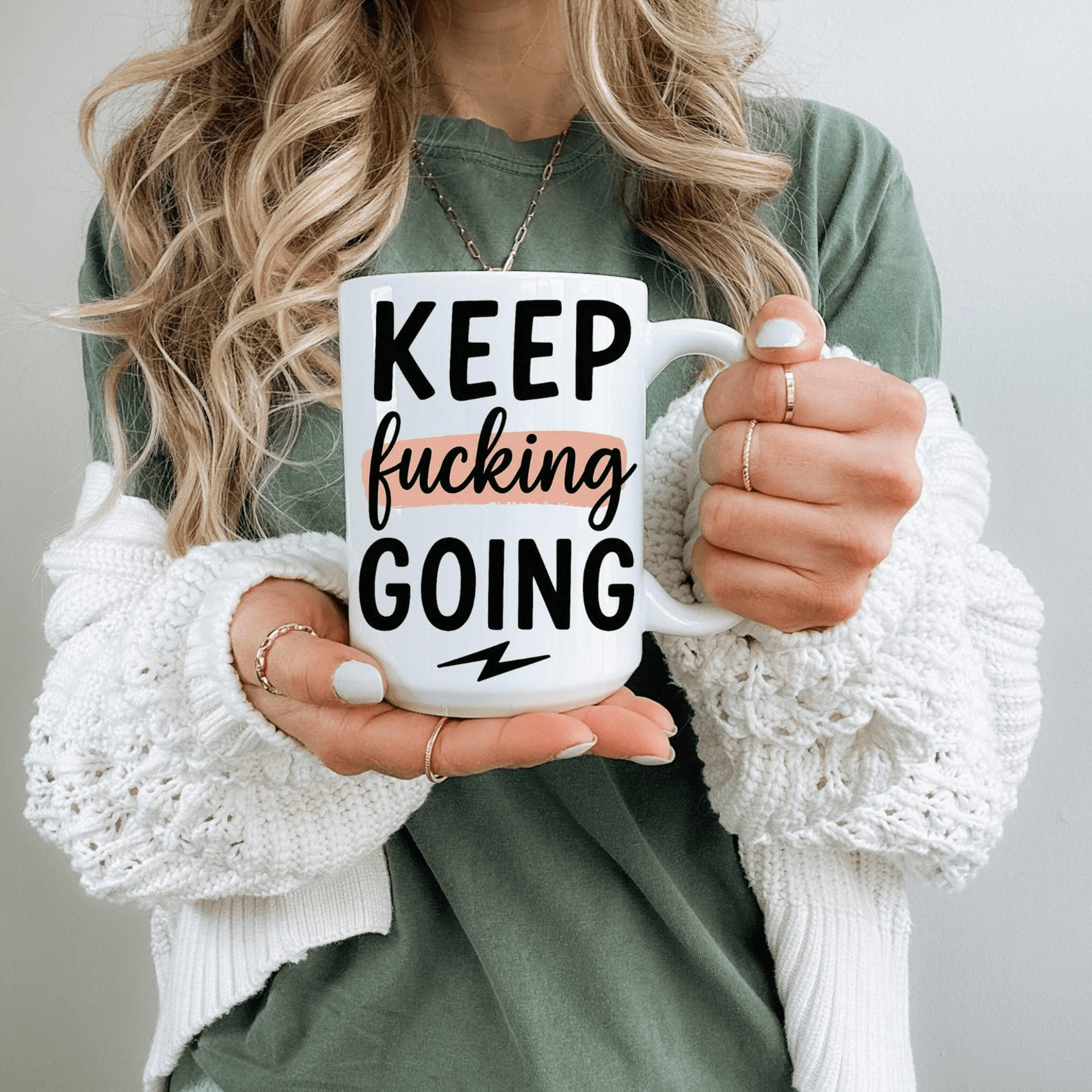 keep fcking going motivational mug – sarcastic inspirational coffee cup gift