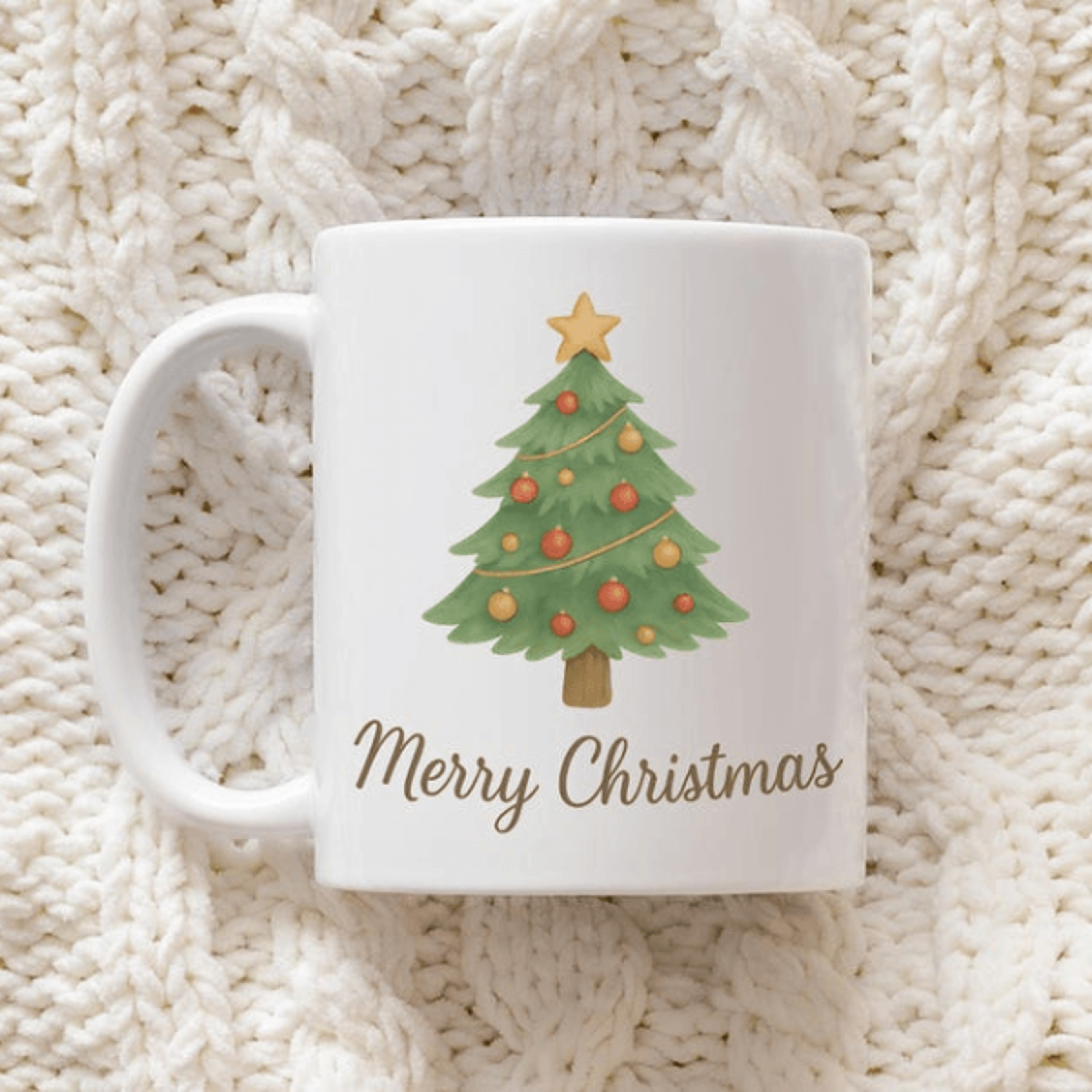merry christmas tree mug 15 oz mug, christmas coffee mug, holiday mug, festive christmas gift for family & friends