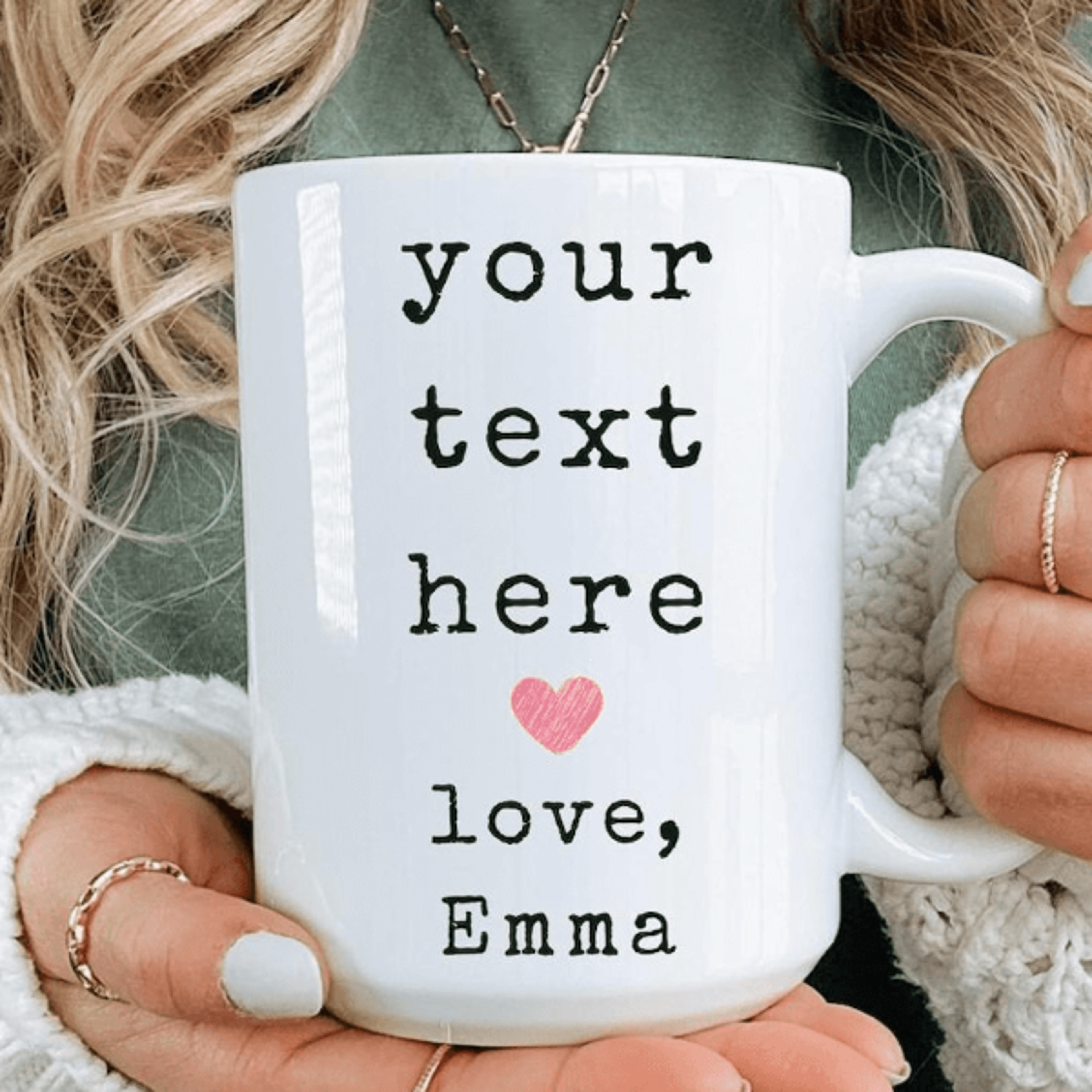personalized custom text coffee mug – personalized ceramic cup gift for coffee lovers