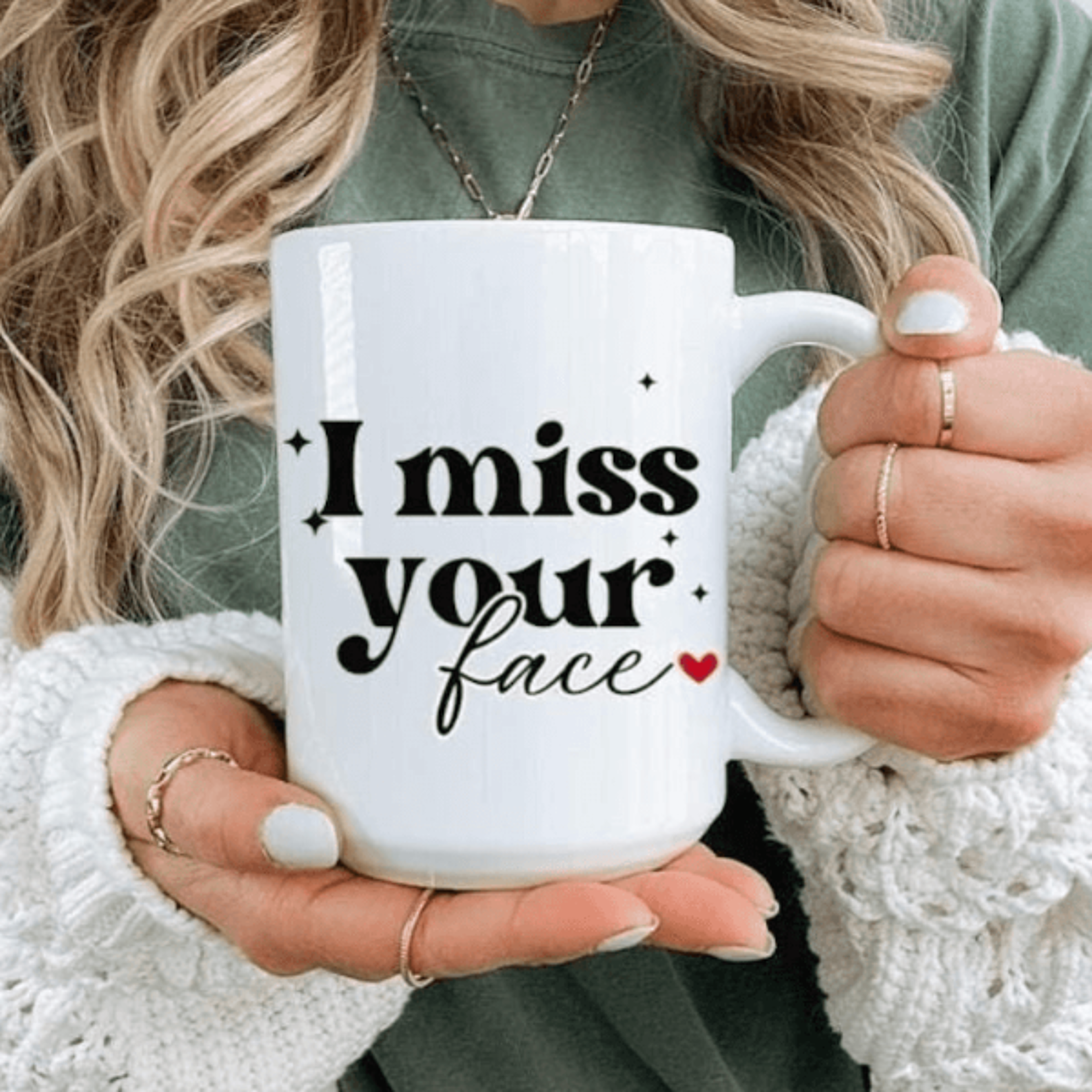 i miss your face coffee mug – heartfelt long distance friendship gift for best friends