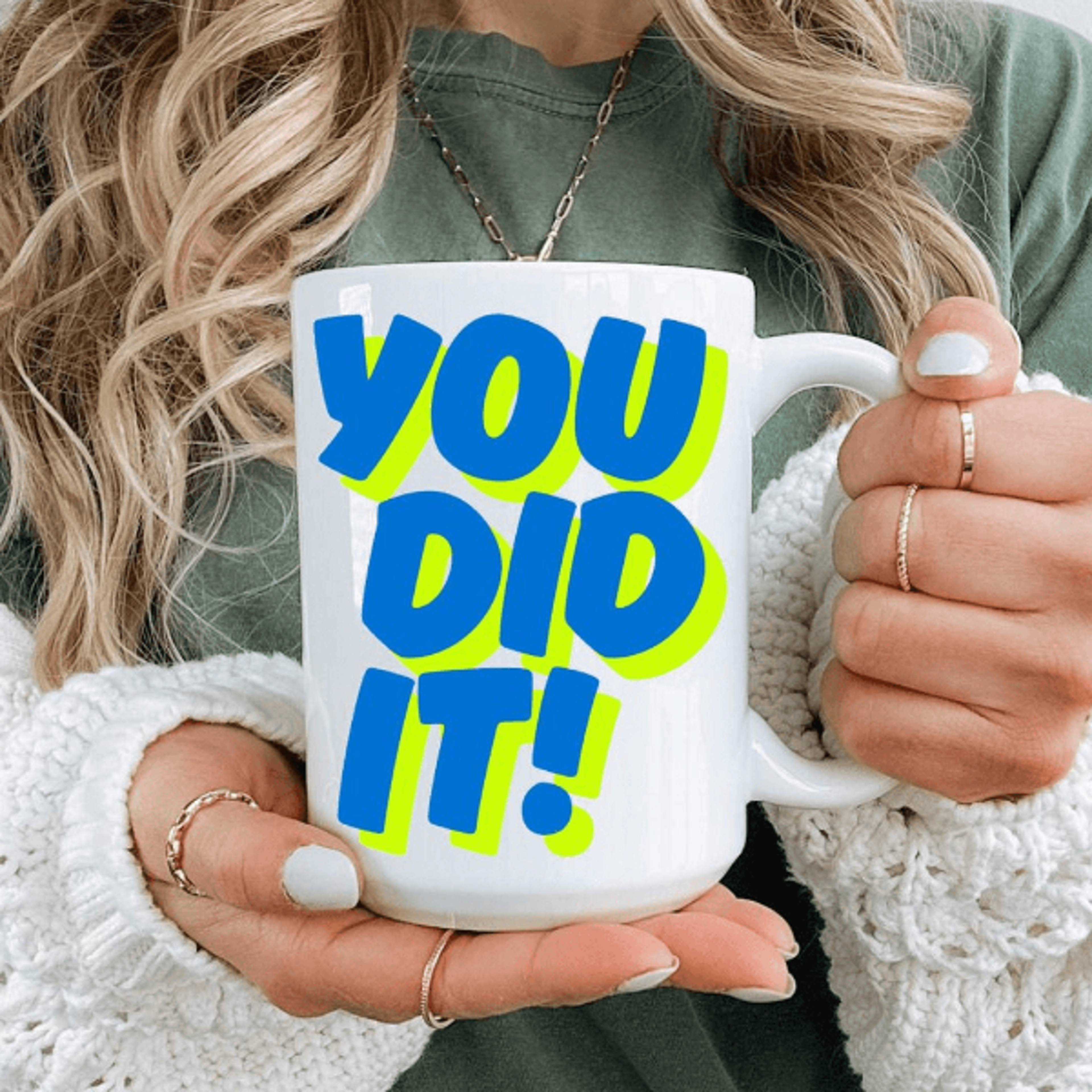 you did it congratulations coffee mug | motivational graduation gift cup for success celebrations
