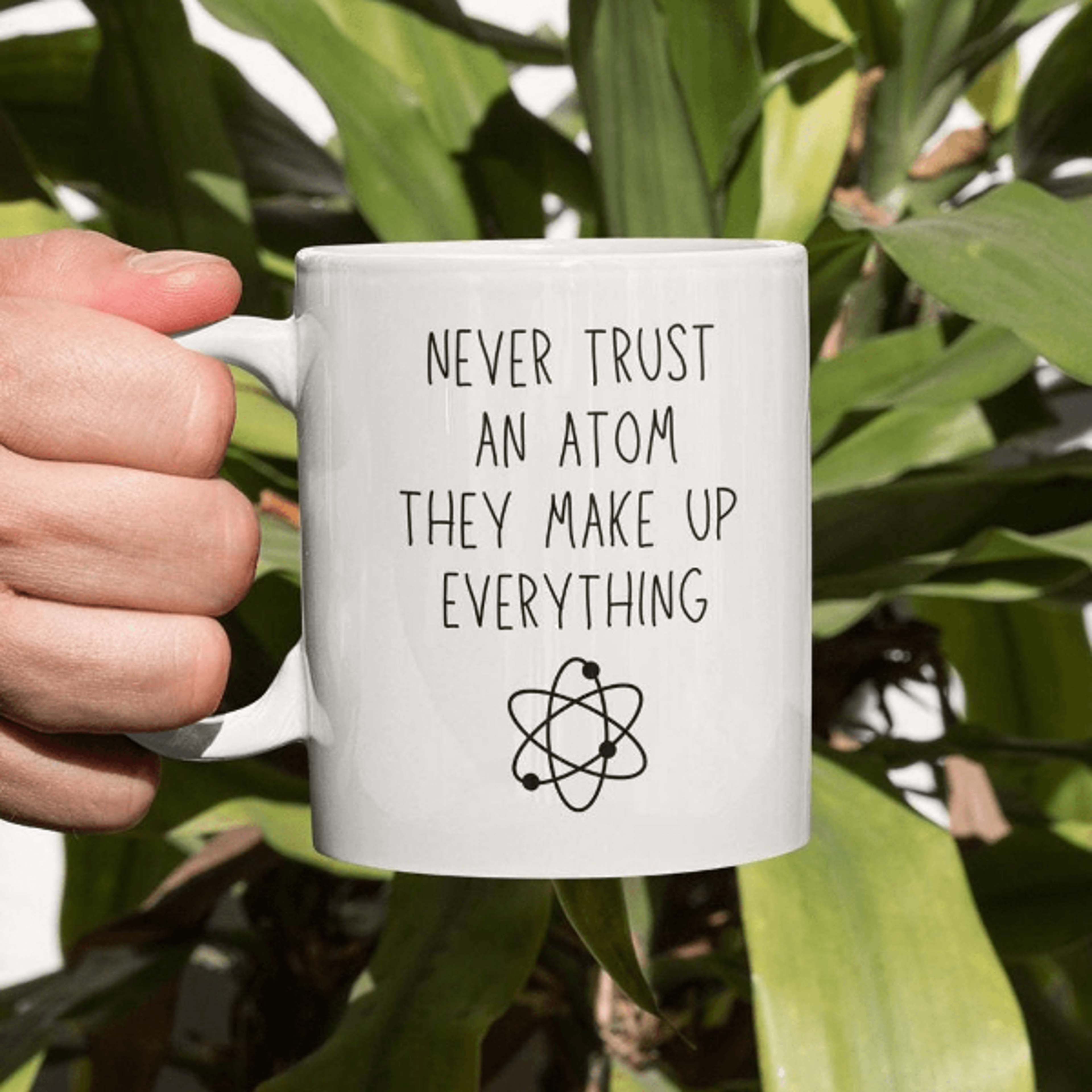 funny physics mug – science teacher ceramic coffee cup gift