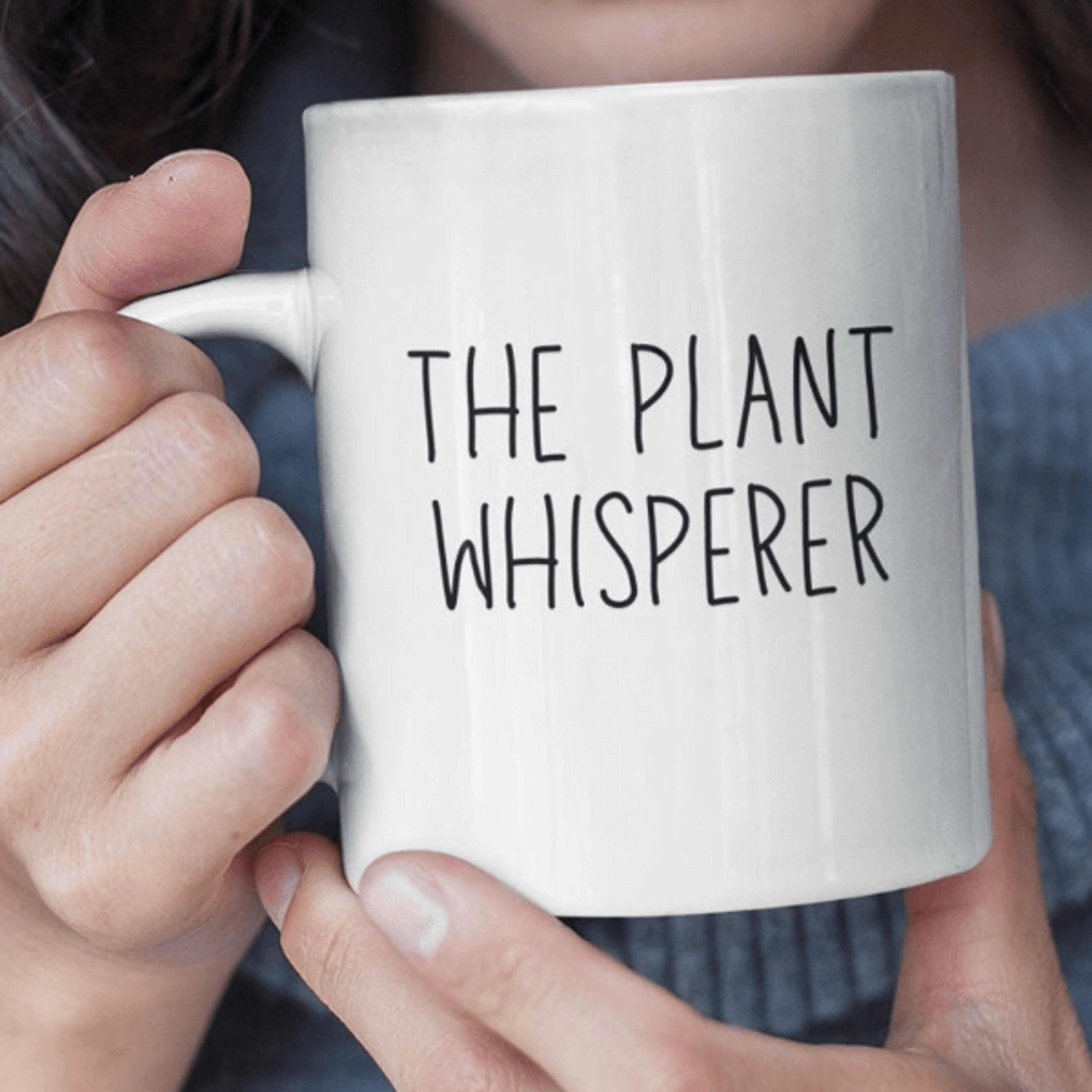 funny plant whisperer mug – houseplant lover ceramic coffee cup gift