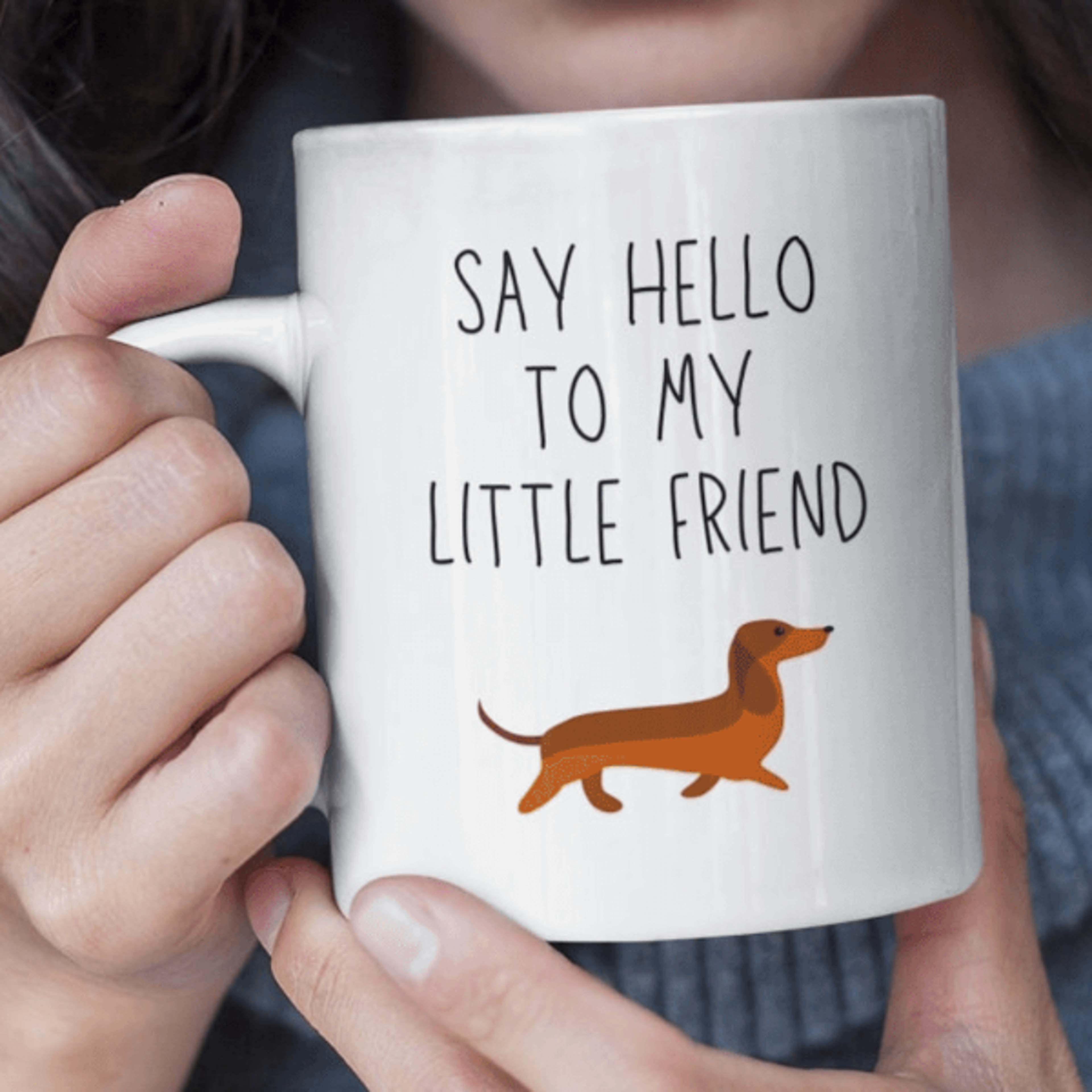 funny dachshund lover coffee mug – wiener dog gift for dog moms, dog dads & doxie fans