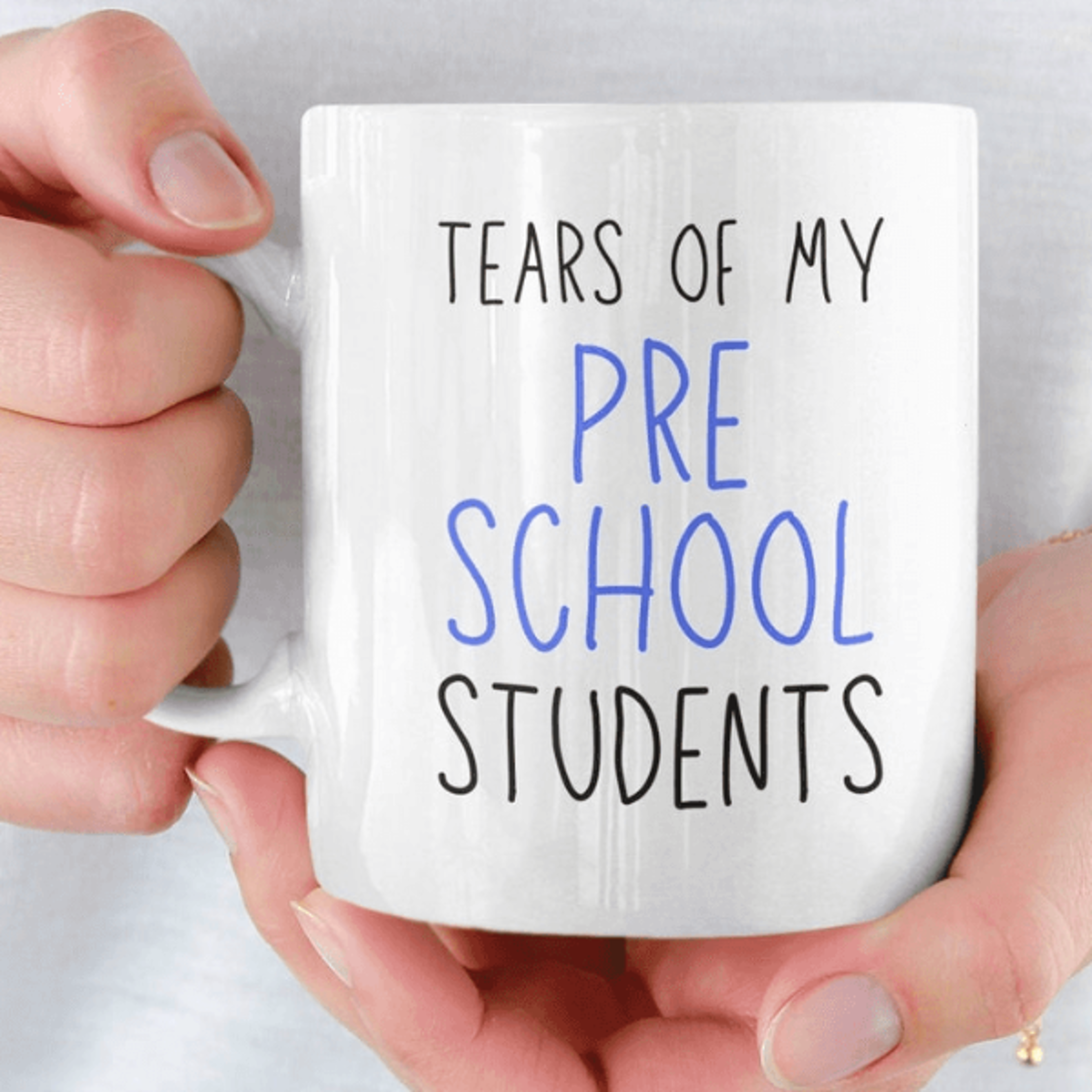 preschool teacher appreciation mug – funny gift for pre-k, daycare & early education teachers