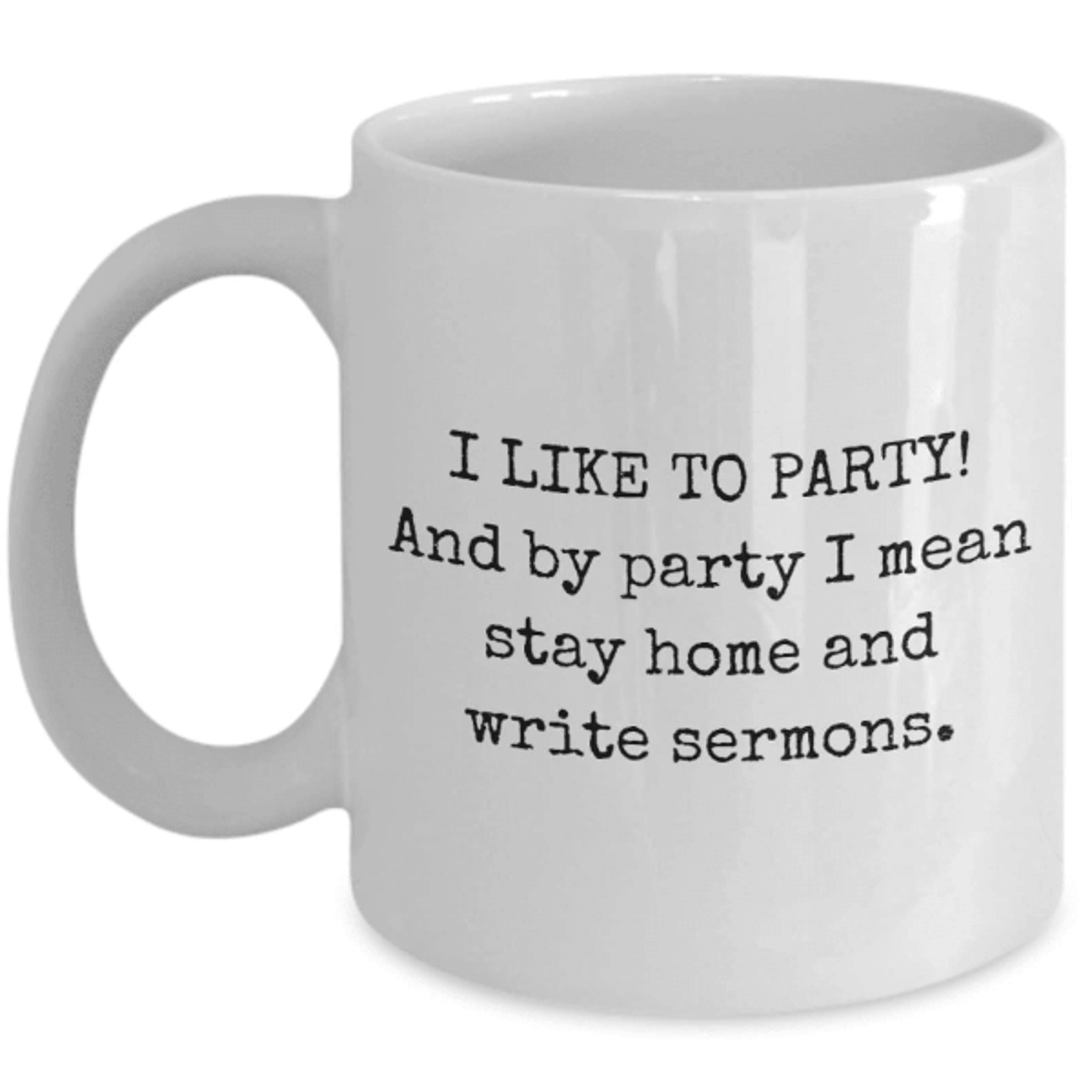 stay home and write sermons mug – funny pastor coffee gift for ministers and preachers