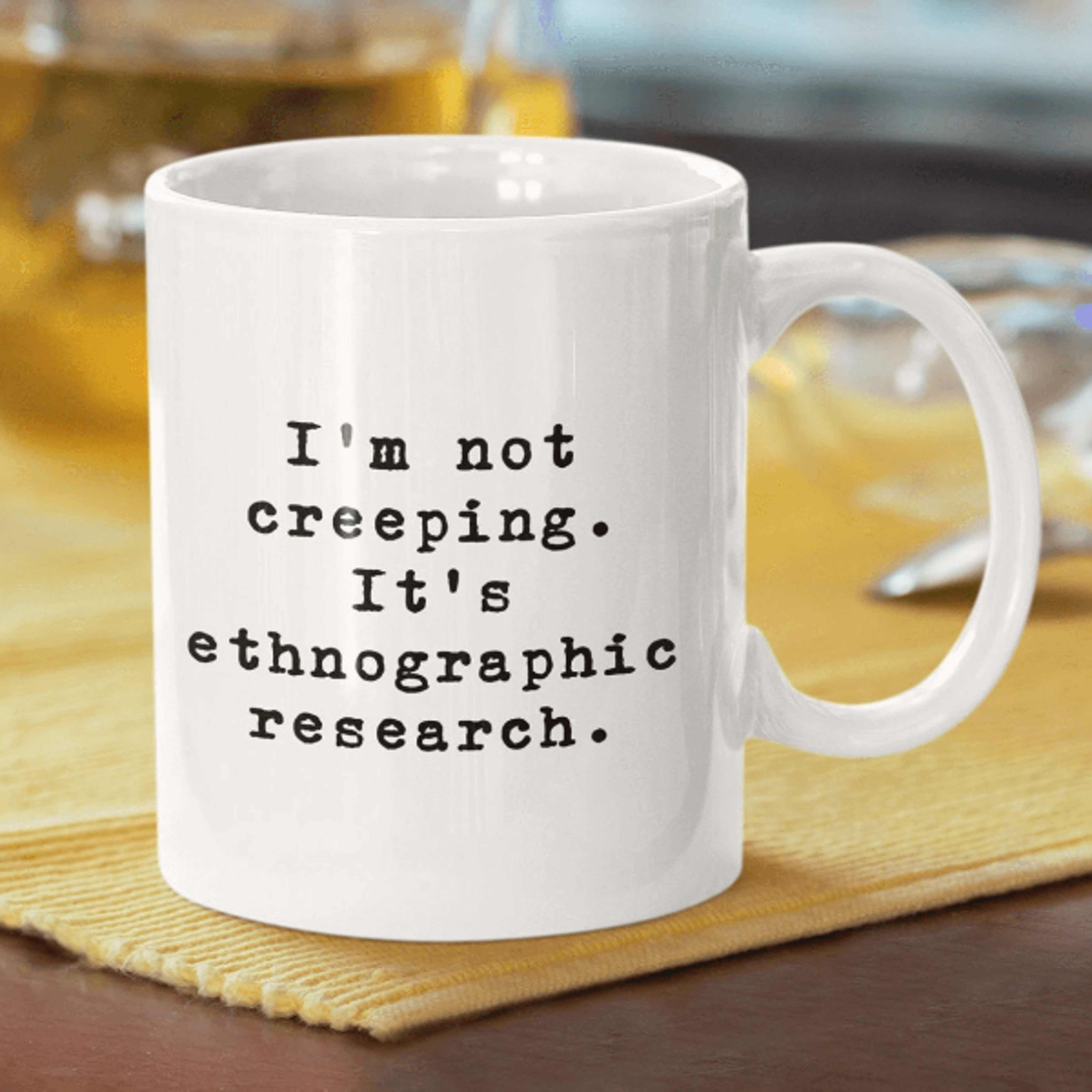 ethnography nerd anthropology mug – funny anthropologist gift for researchers & students