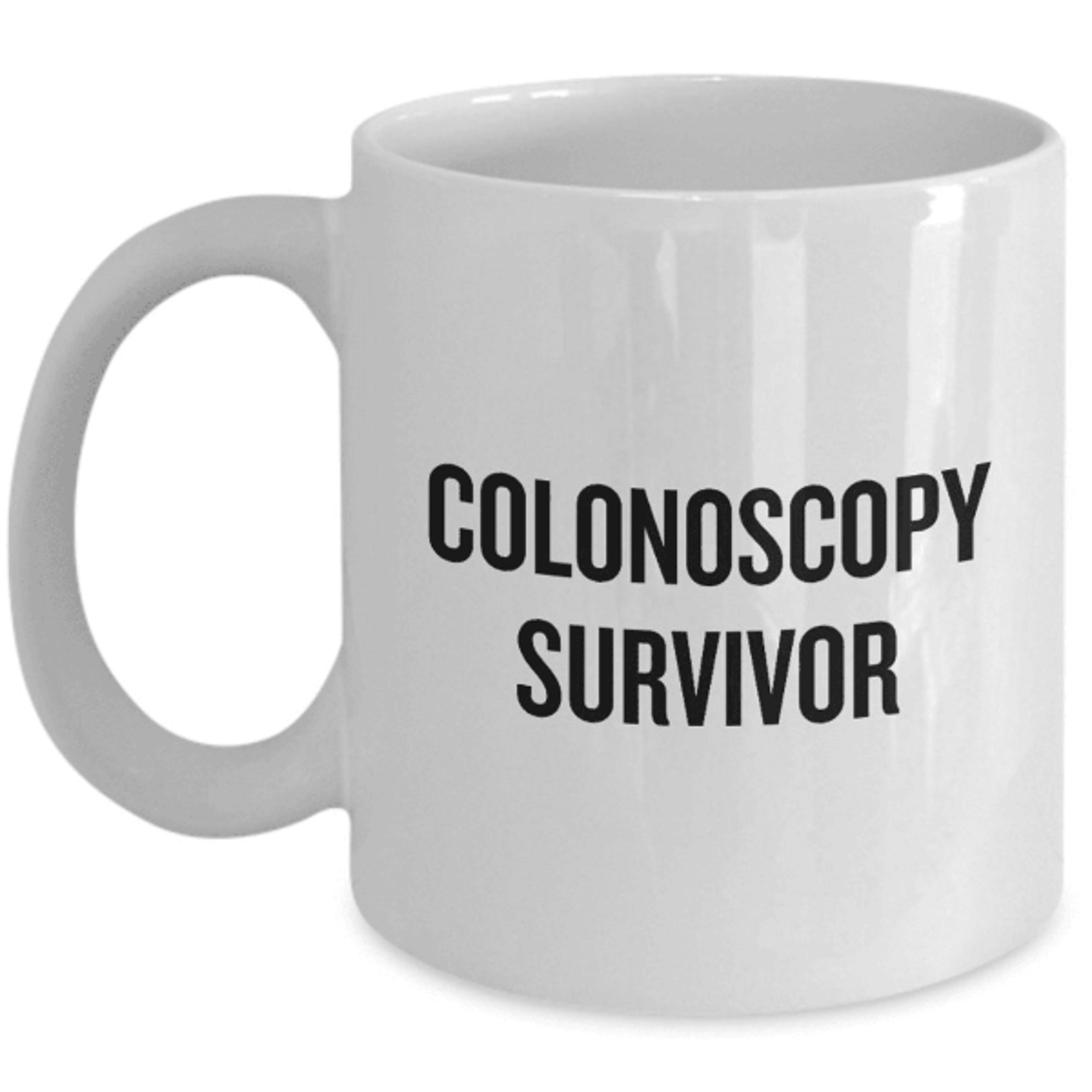 colonoscopy survivor coffee mug – funny get well gift for colonoscopy recovery