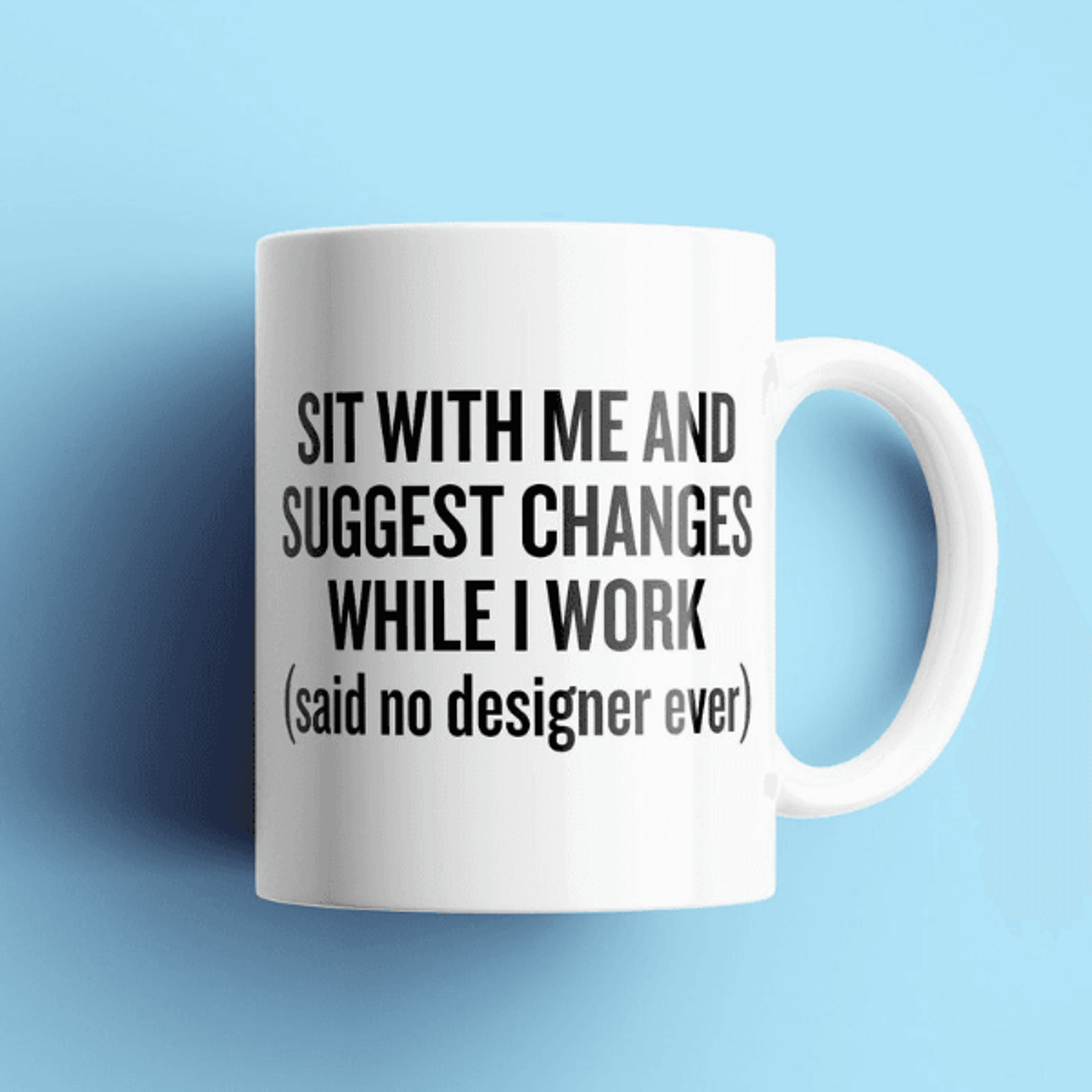suggest changes graphic designer mug – funny graphic design gift for creative professionals