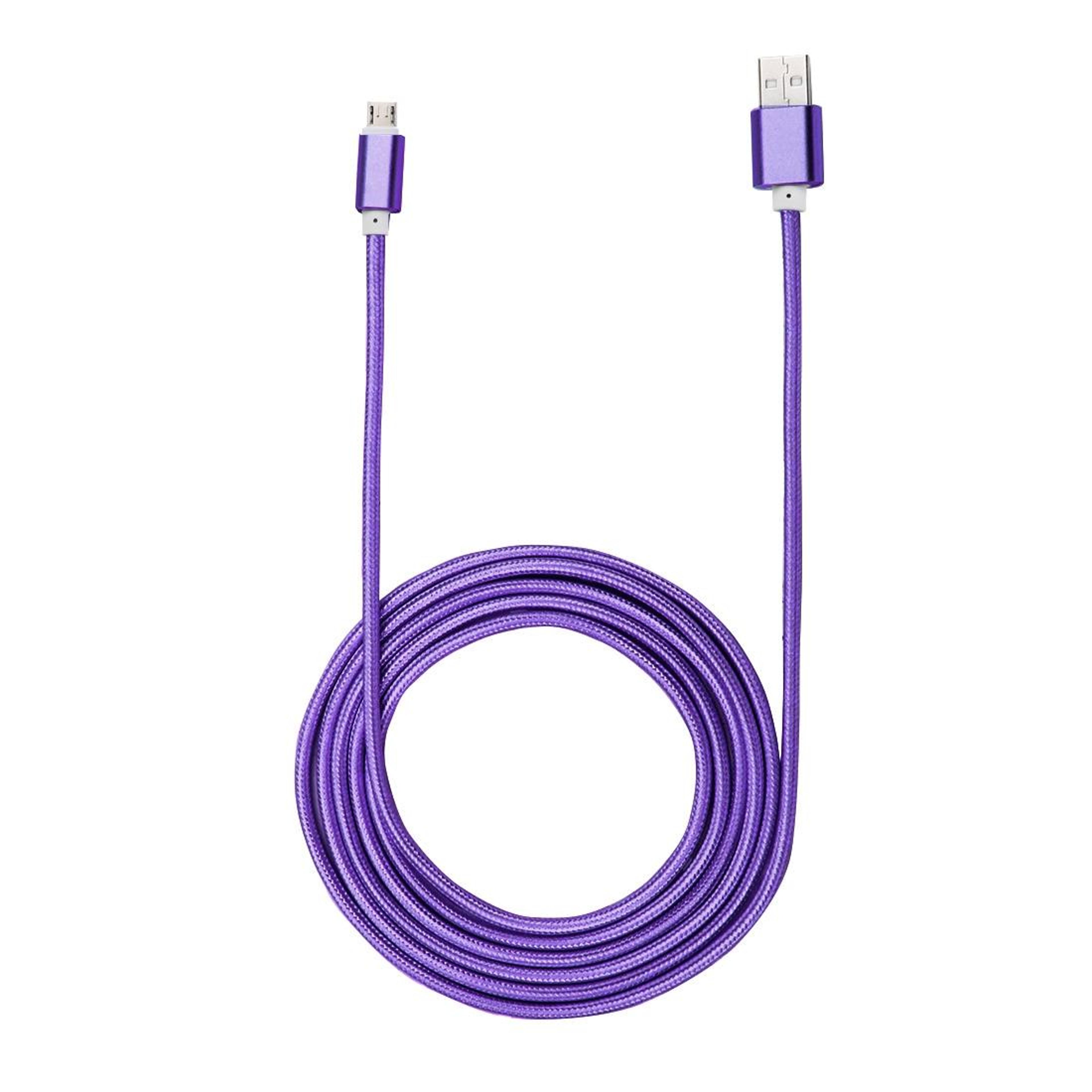2M Braided Lightning Charging Cable Fast Sync Durable Metal Head IPhone Cable 2