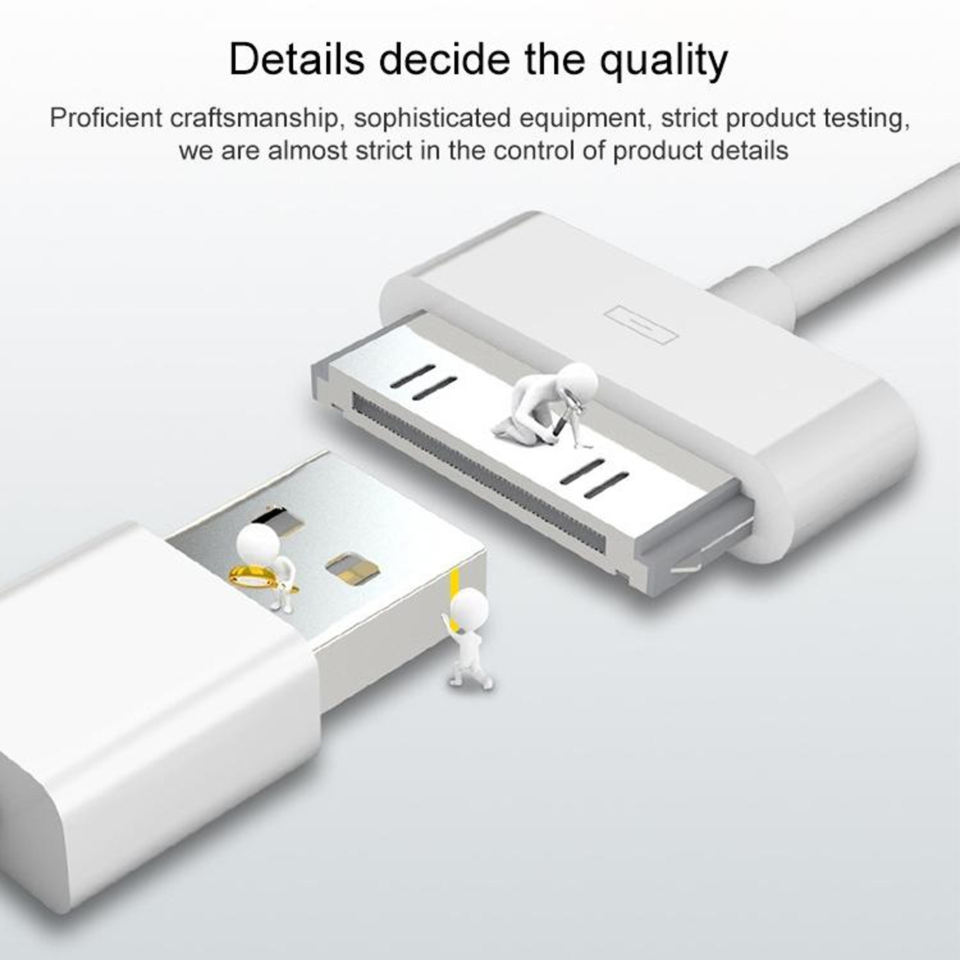 2m 30 Pin Charging Cable For IPhone 4 4S IPad 2 3 USB Sync Data Cable 3